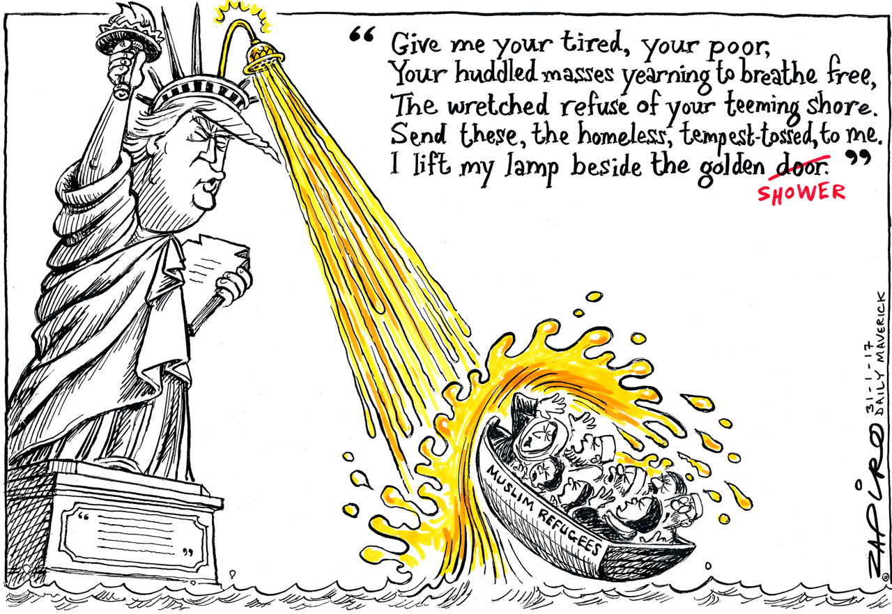 Golden Shower, Lady Liberty edition