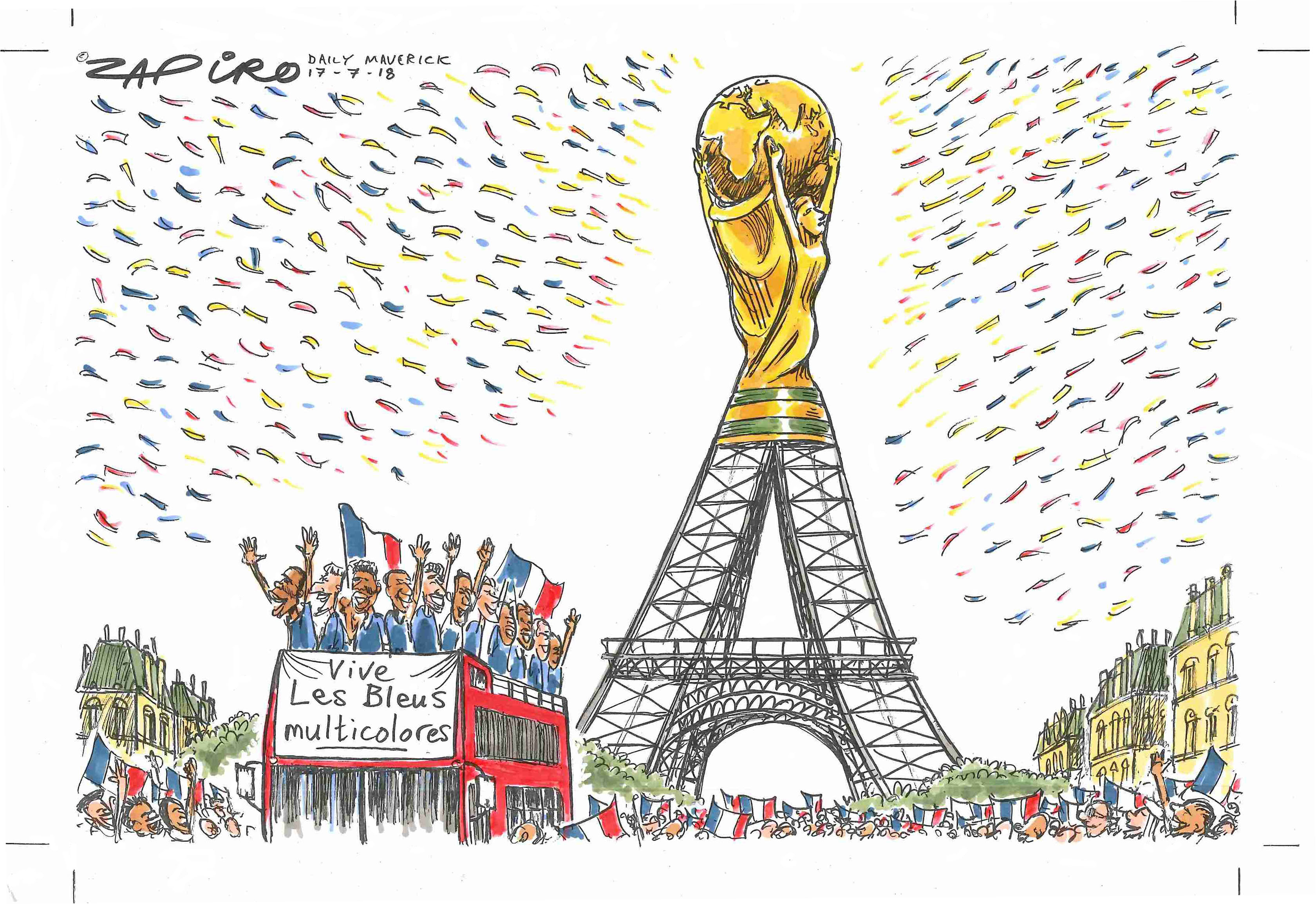 Vive Les Bleus Multicolores