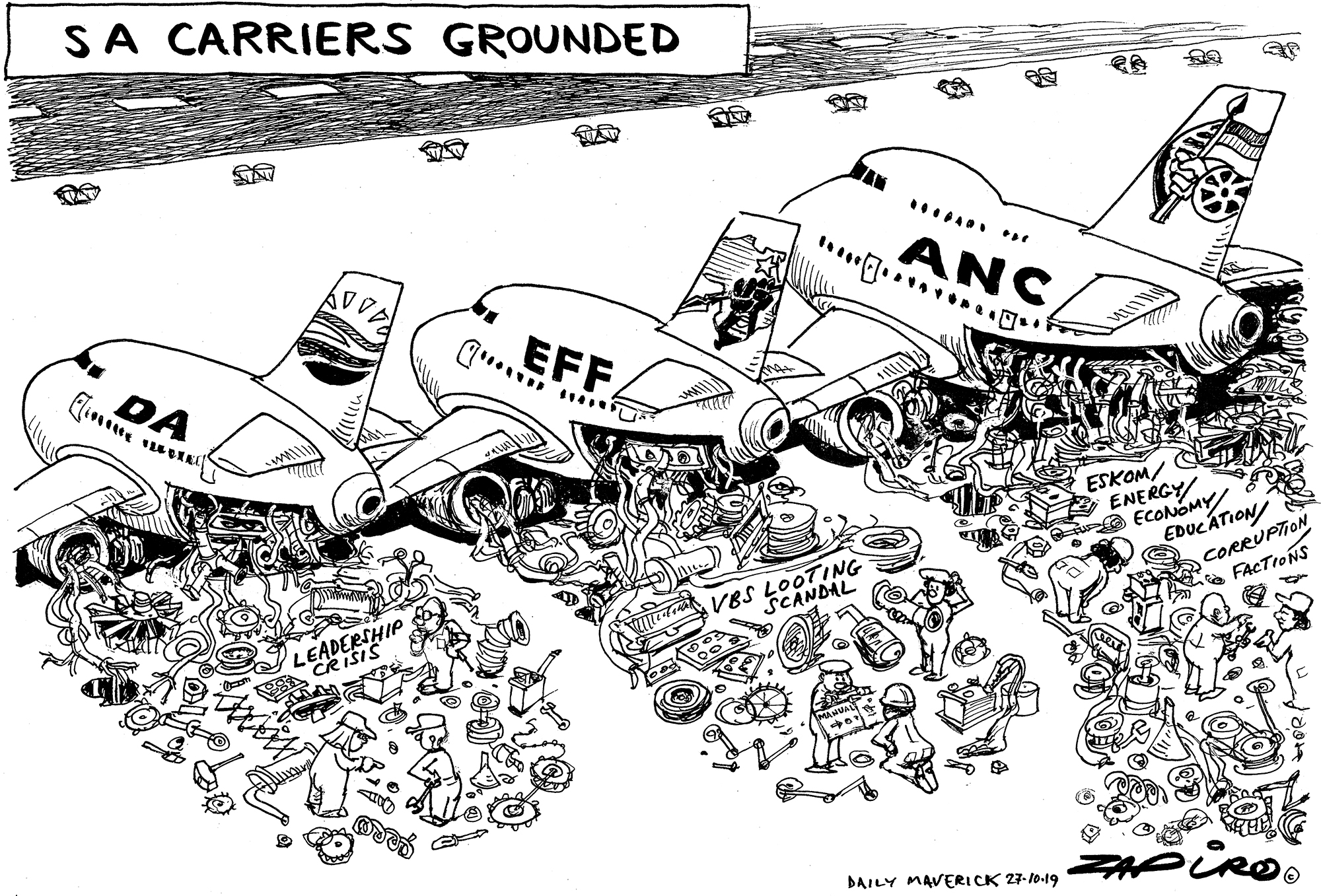 SA Carriers Grounded