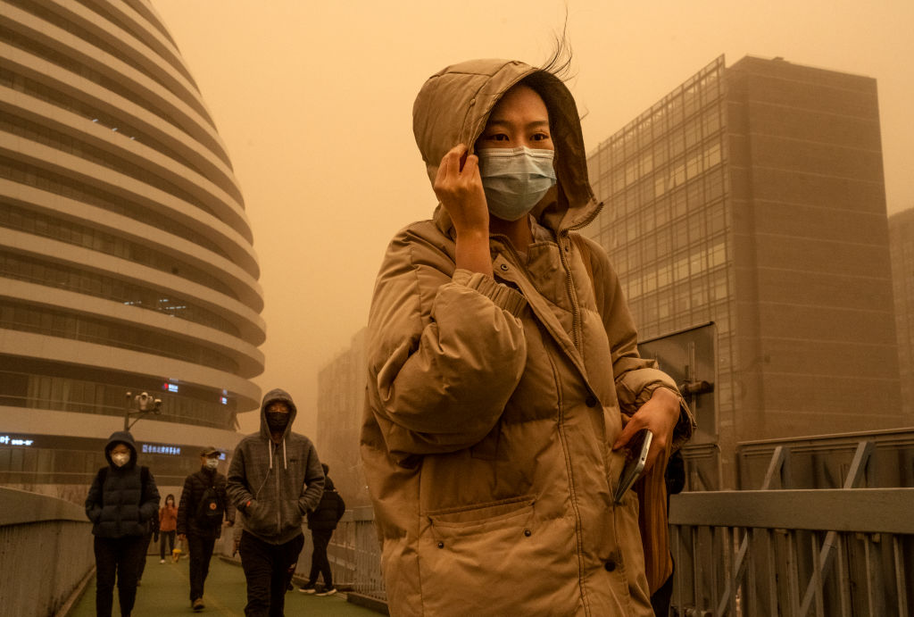 Beijing And Northern China Hit By Sandstorm