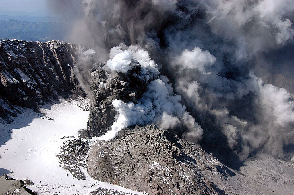 Mount Saint Helens Erupts