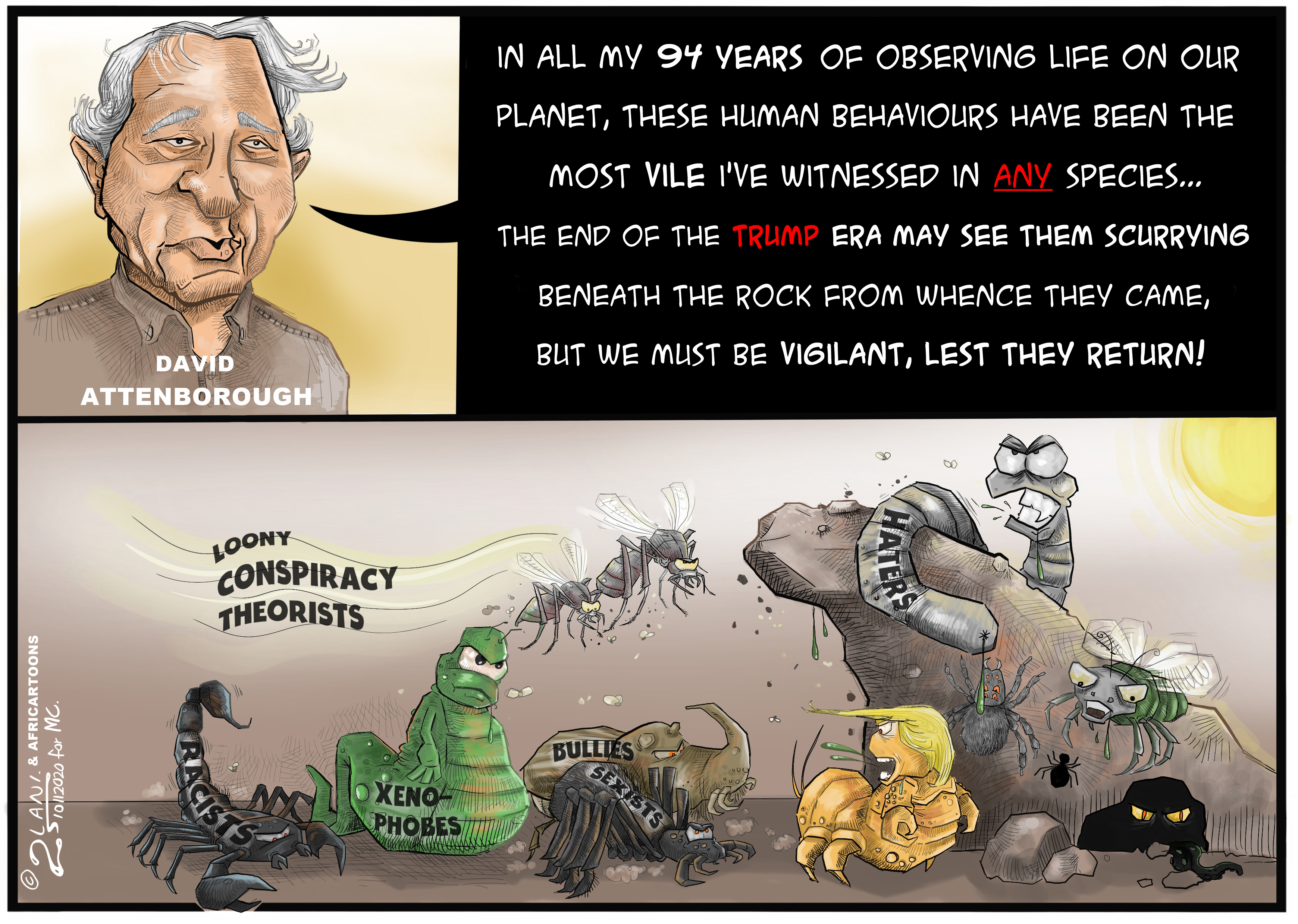 Life on Planet Trump, as narrated by David Attenborough