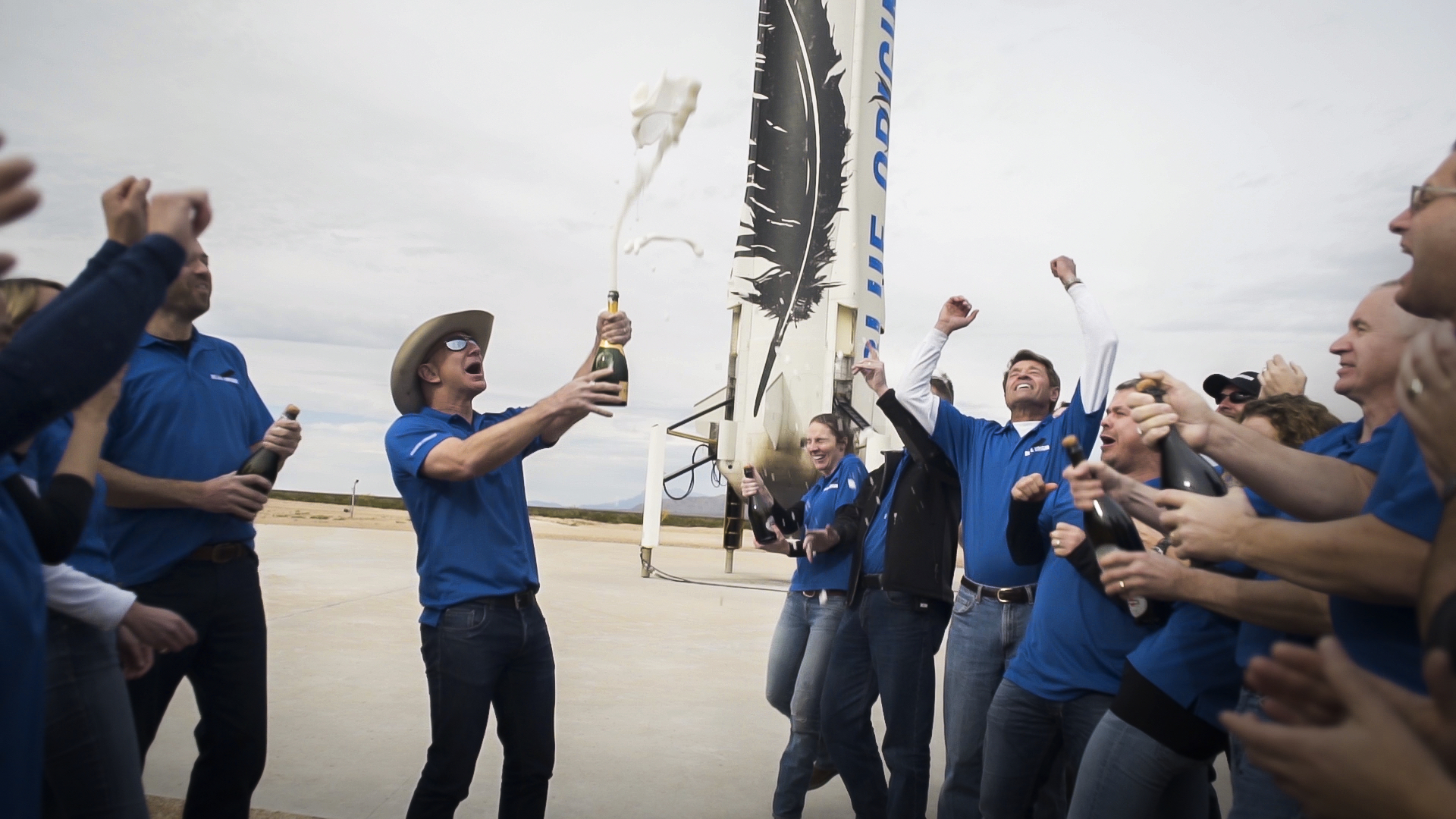 The billionaire players with space tourism ambitions: Jeff Bezos and Richard Branson