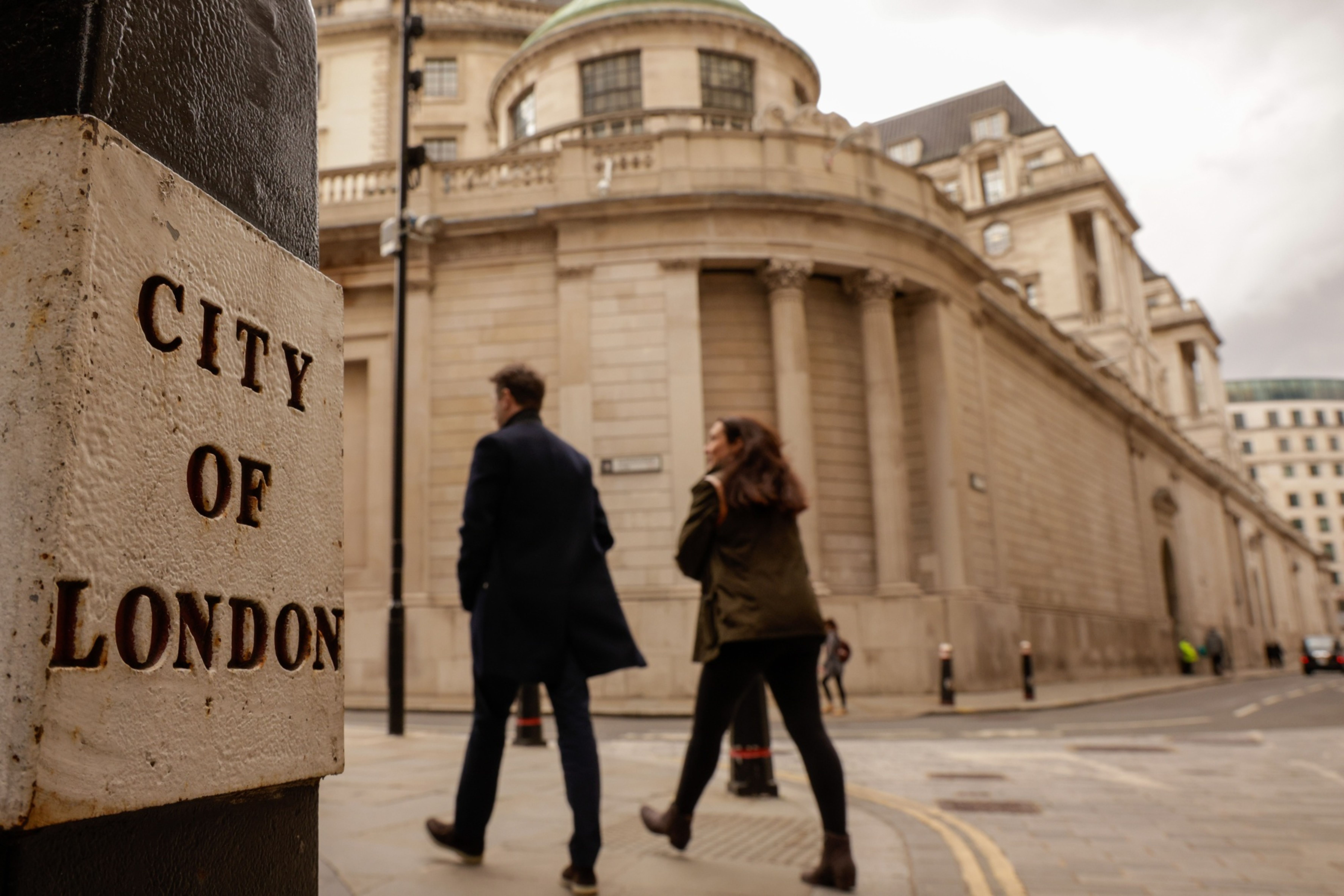 City of London Economy On Bank of England Interest Rate Decision Day