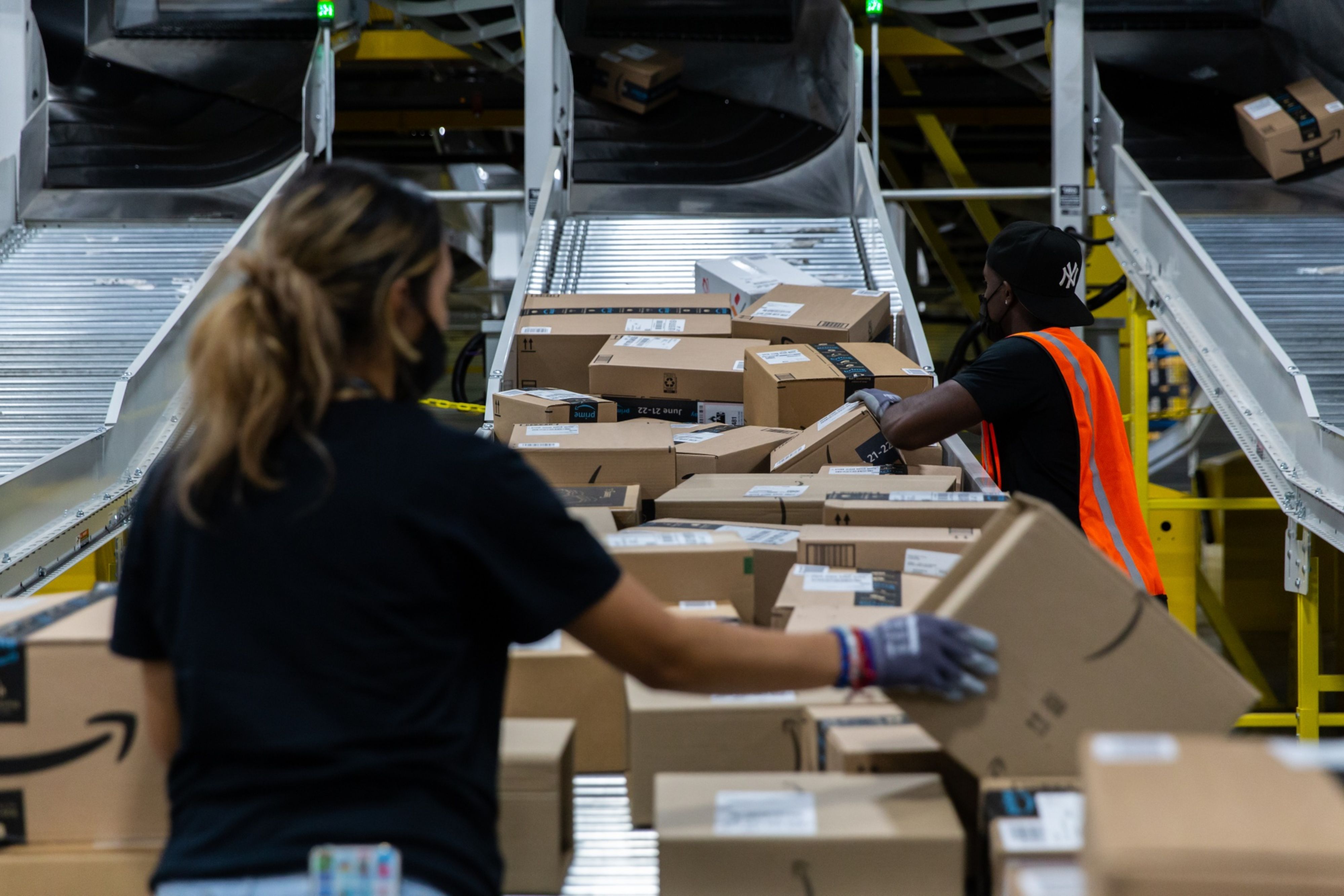 Operations Inside An Amazon Facility On Prime Day