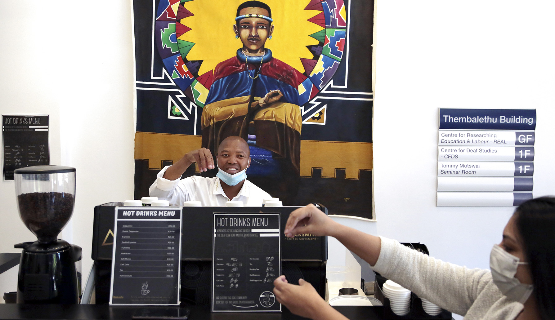 Never too latte: Deaf barista’s deft hands cause a stir on campus