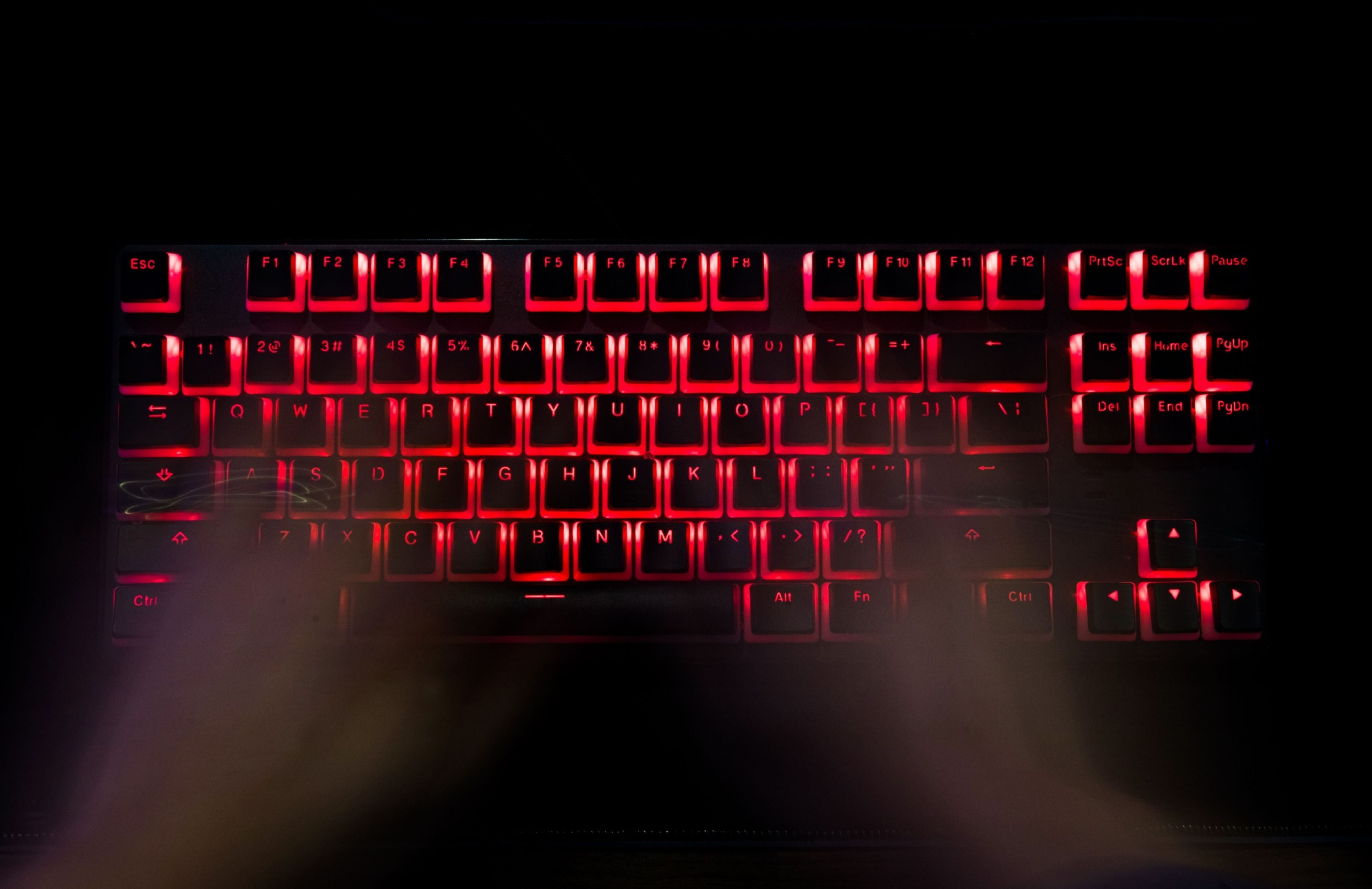 A person types at a backlit keyboard arranged in Danbury, U.K., on Thursday, Jan. 7, 2021. In the spring, hackers managed to insert malicious code into a software product from an IT provider called SolarWinds Corp., whose client list includes 300,000 institutions. Photographer: Chris Ratcliffe/Bloomberg