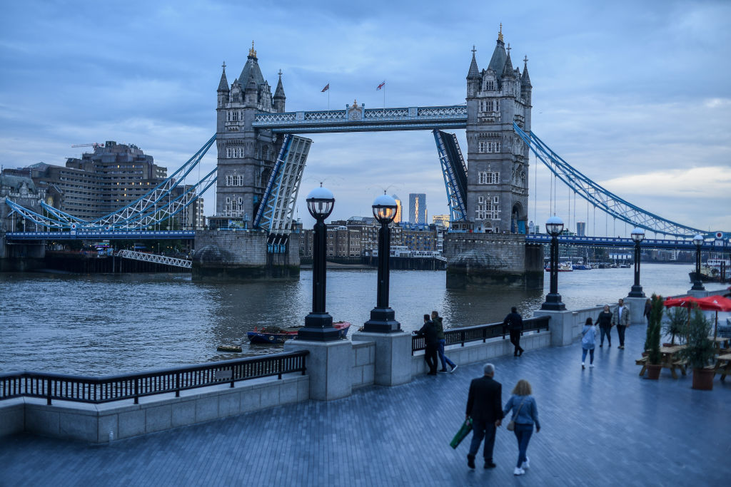 Tower Bridge Sticks In The Raised Position