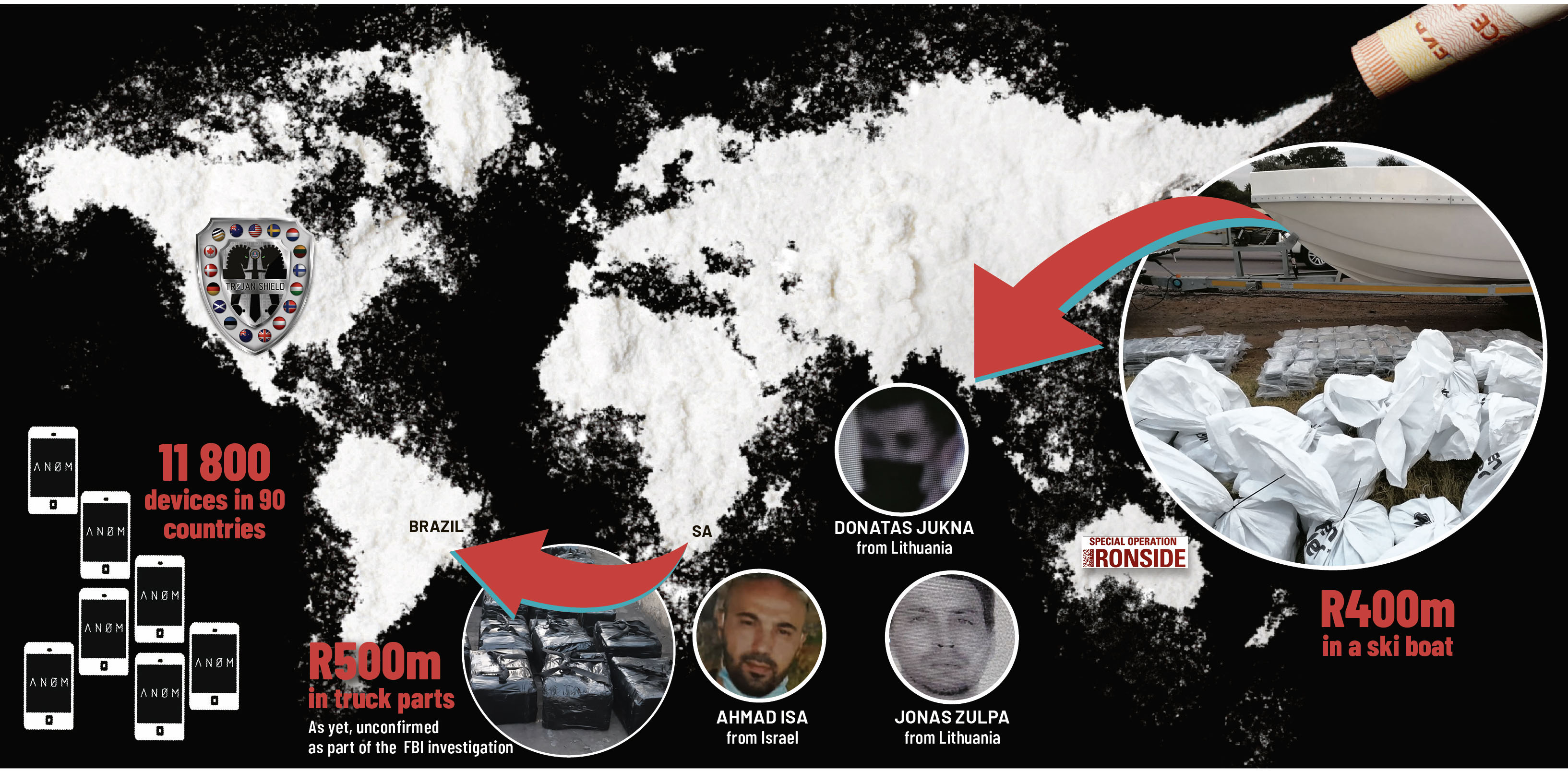 No business like blow business: Encrypted devices unravel knots of worldwide organised crime