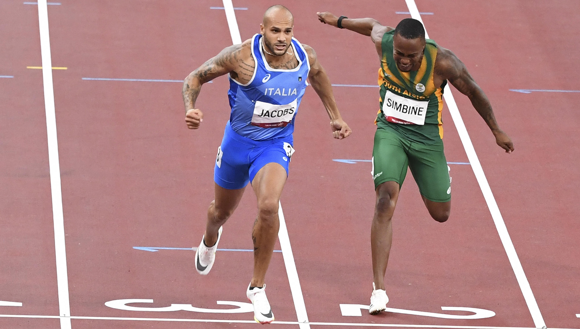 South Africa’s Akani Simbine misses out on 100m medal after Italy's Lamont Jacobs stuns the world