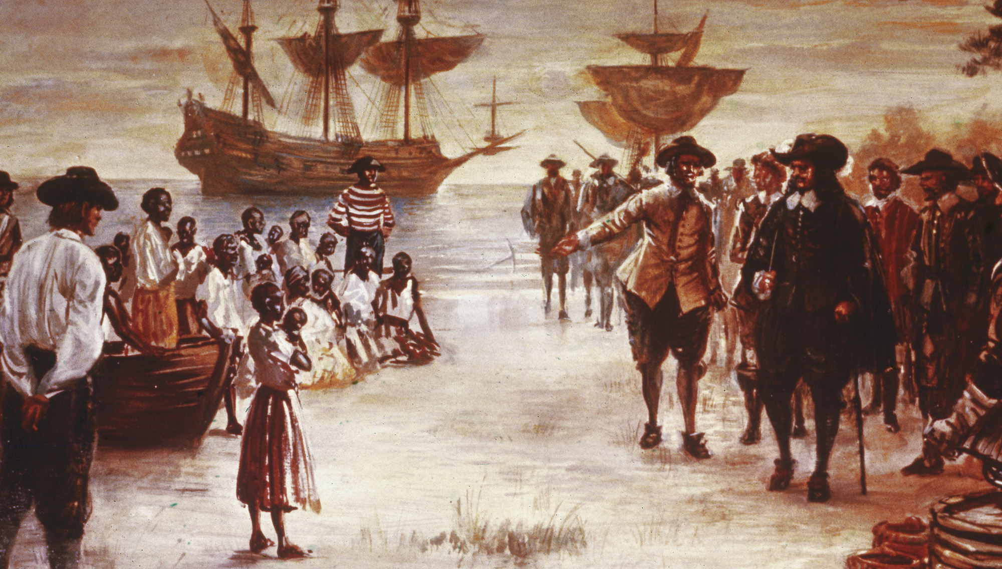 Dutch Slave Ship Arrives In Virginia