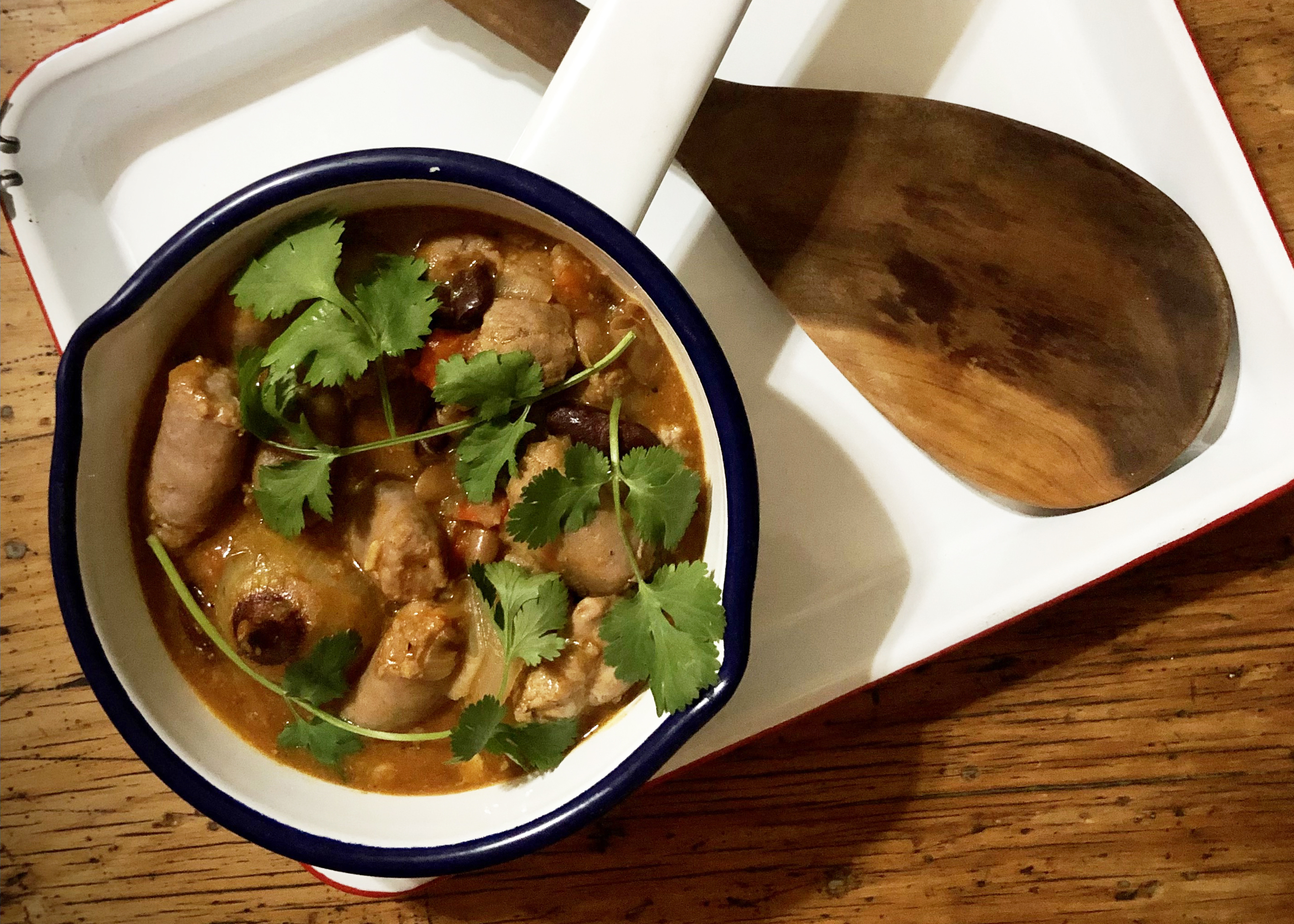 What’s cooking today: Pork & beans potjie