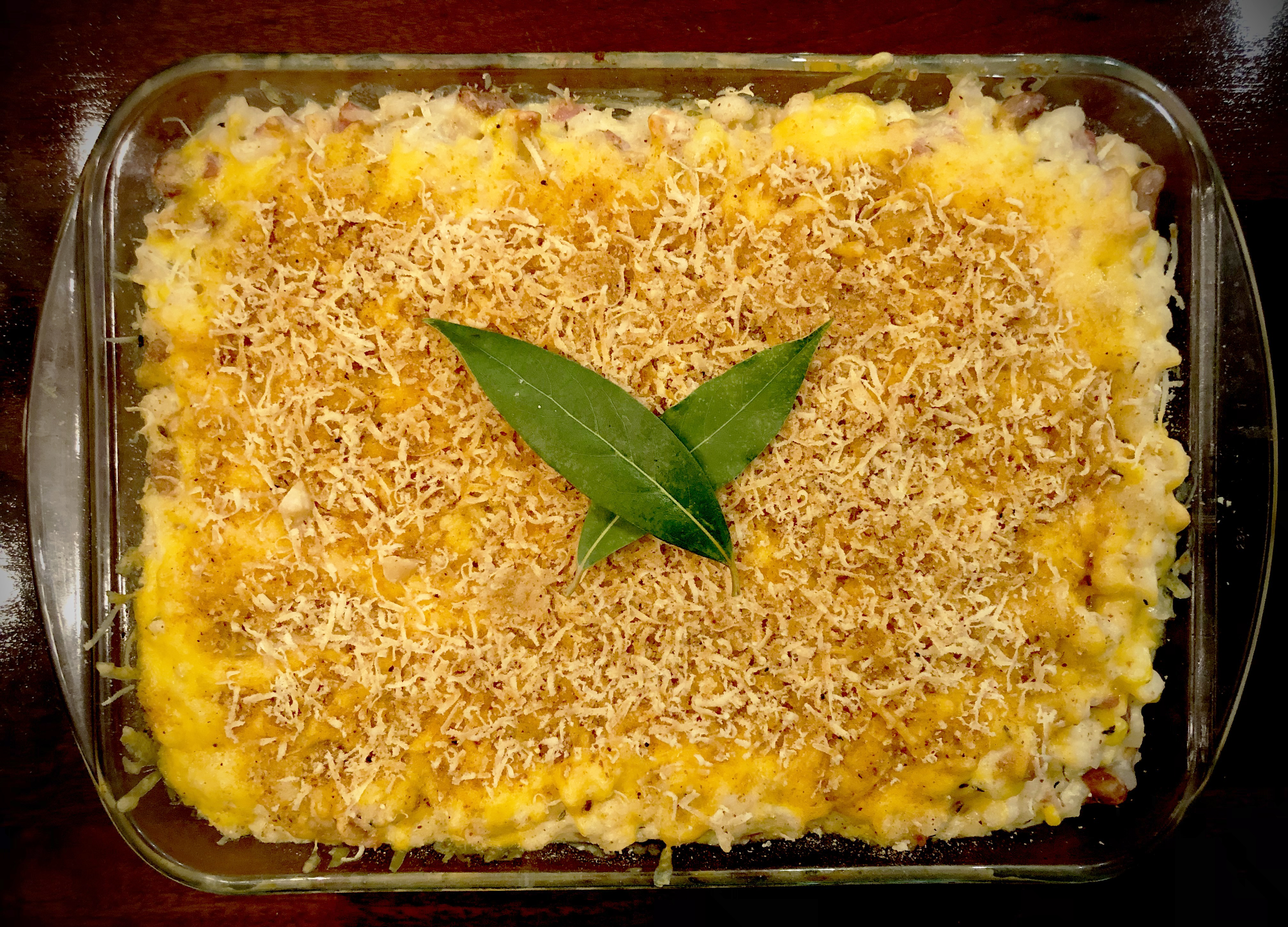 What’s cooking today: Cheesy samp & beans bake