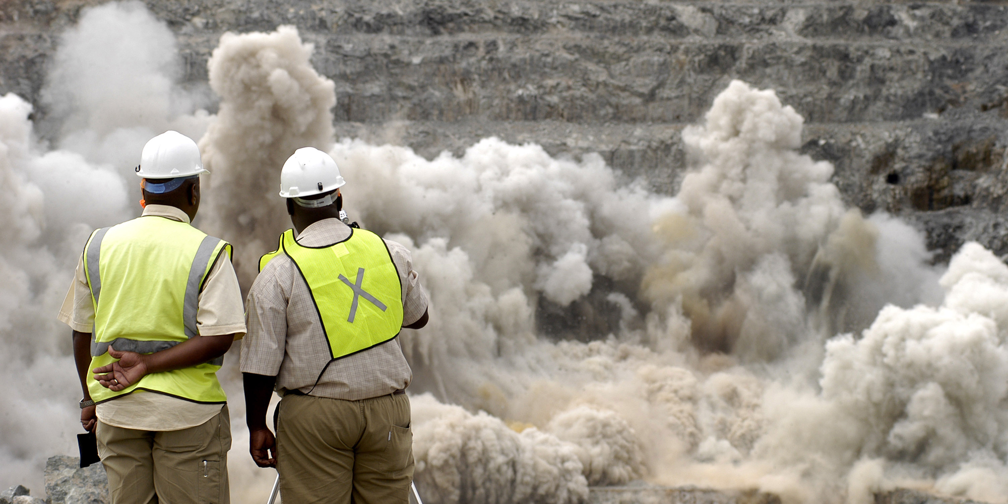Employees at Potgietersrus Platinum mine (PPRus), part of th