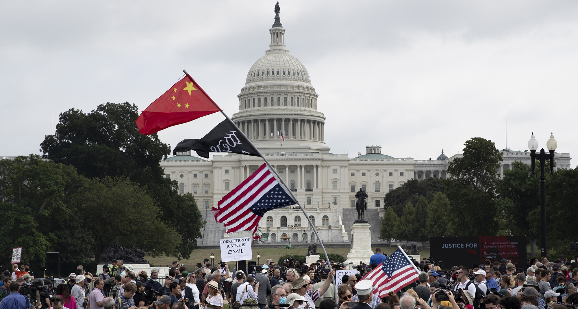 Scant support for Capitol Hill Justice for J6 rally, but wind not knocked out of right wing’s sails