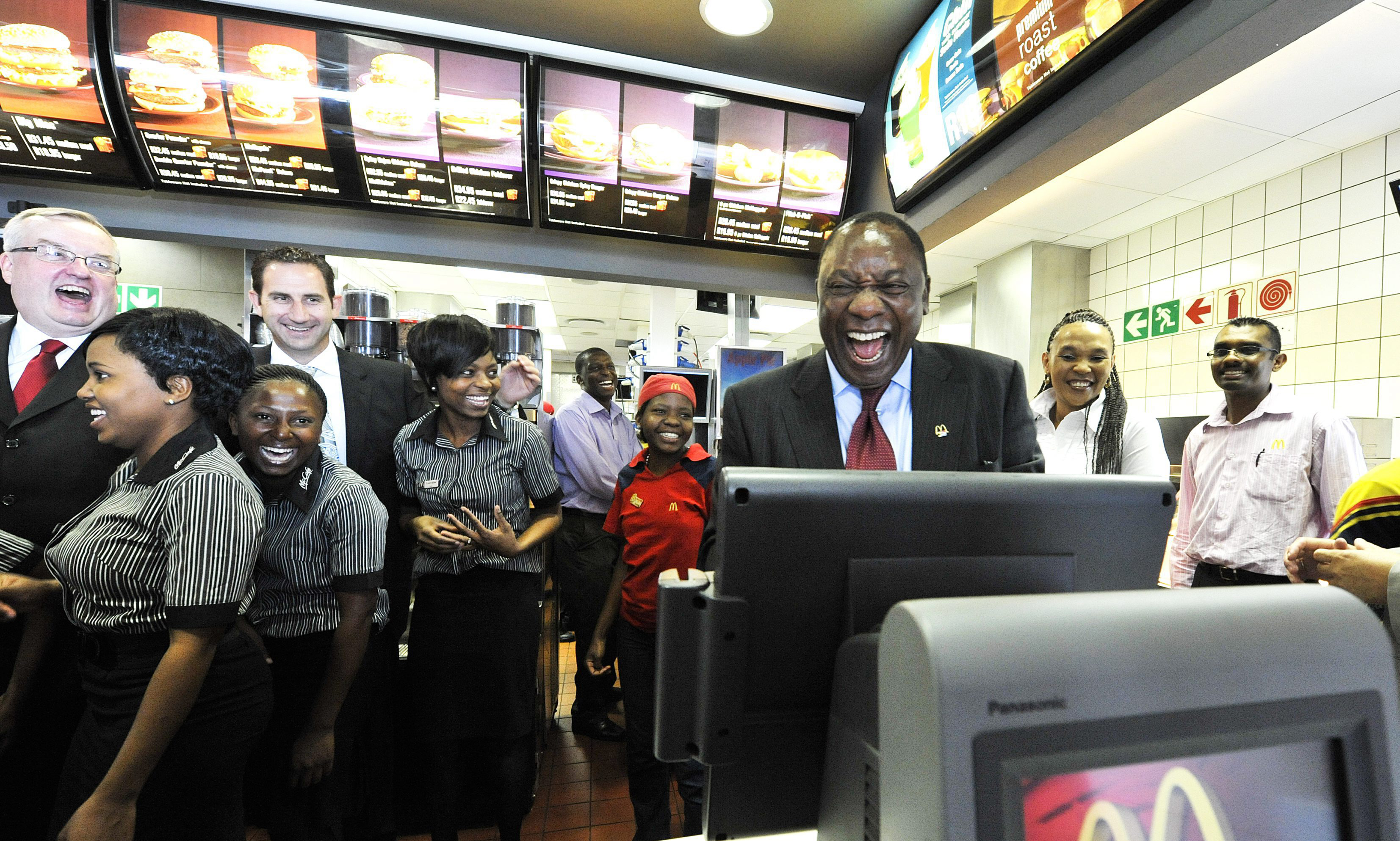 Cyril Ramaphosa takes over McDonalds
