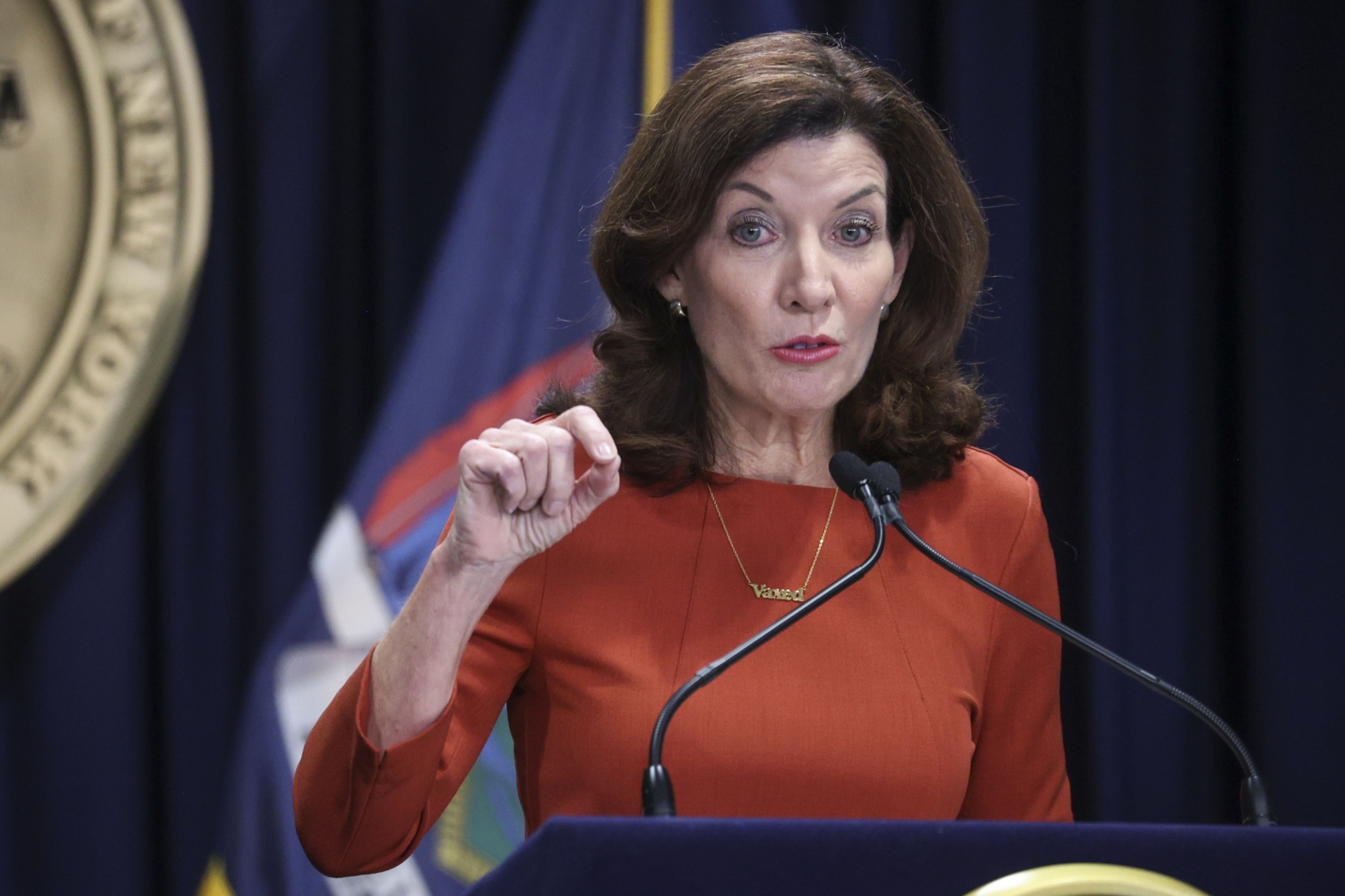 Governor Hochul Holds Press Briefing On Covid-19