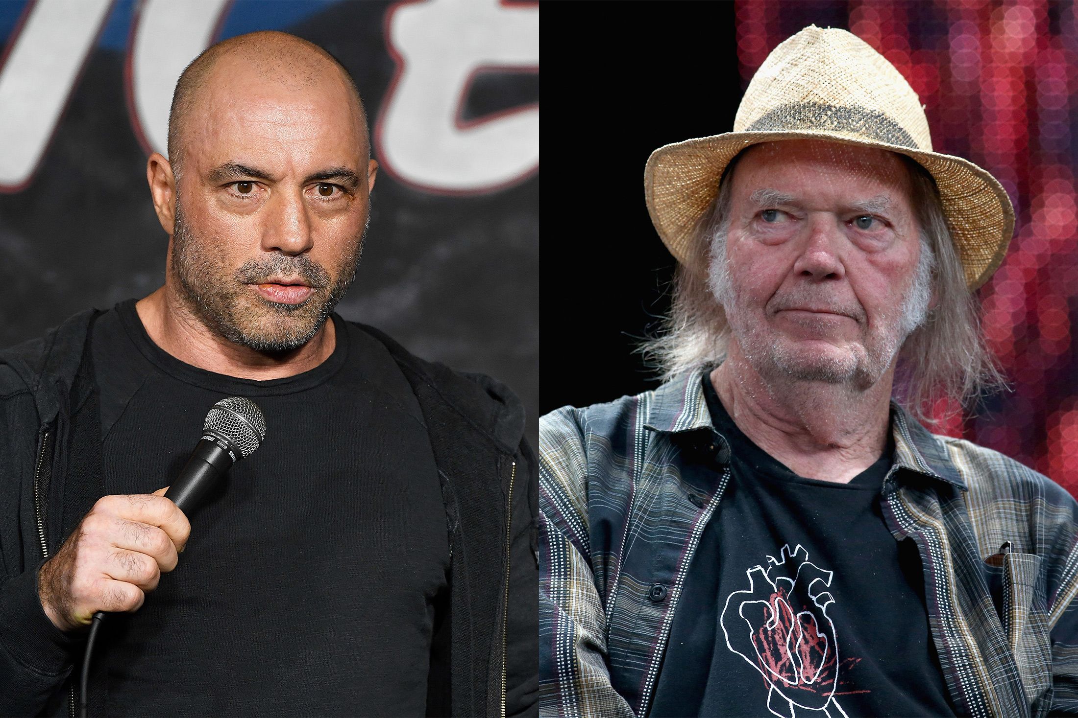 Joe Rogan Neil Young combo duo