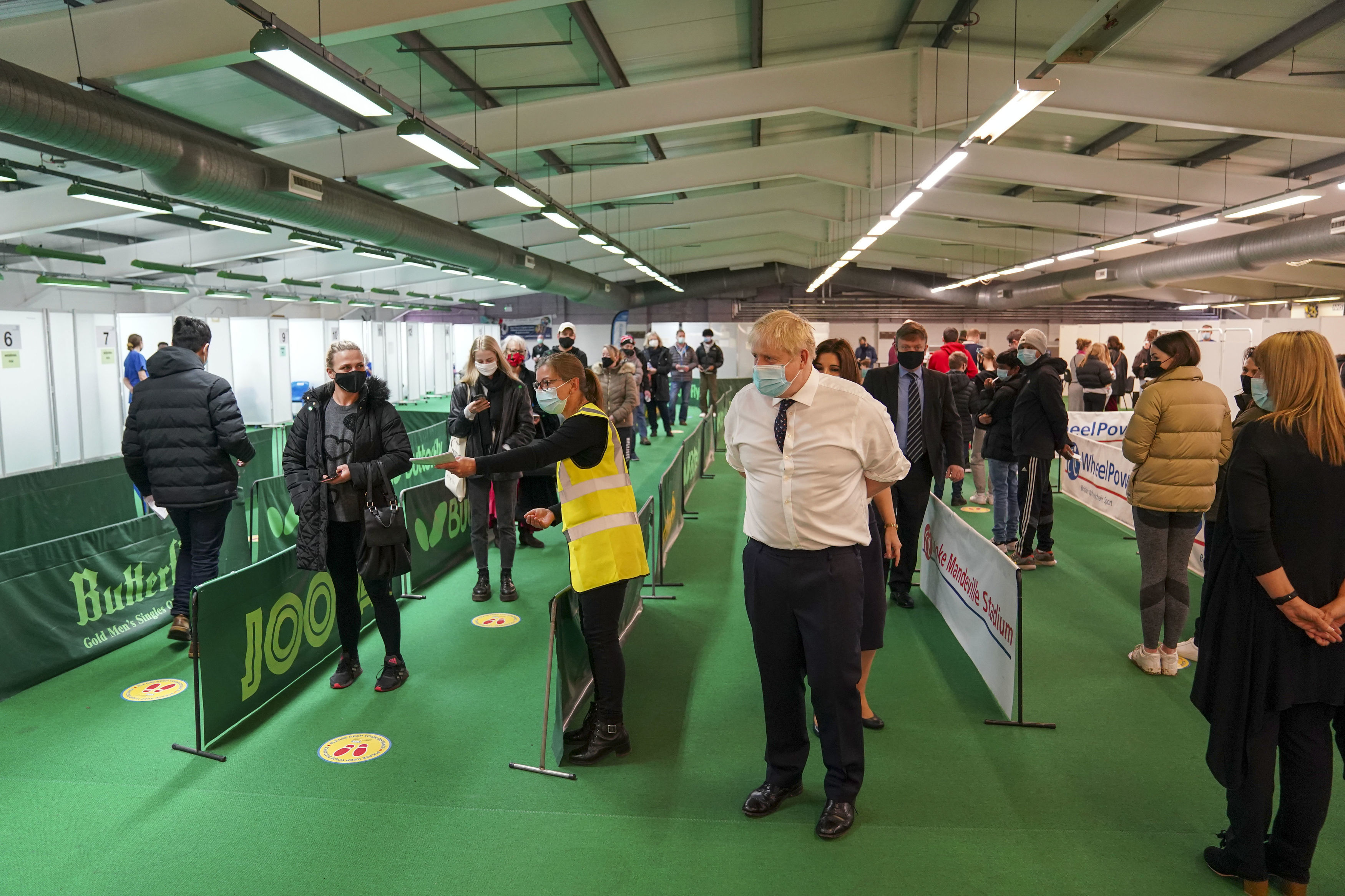 Boris Johnson Makes First Official Visit Of 2022 To A Vaccination Centre