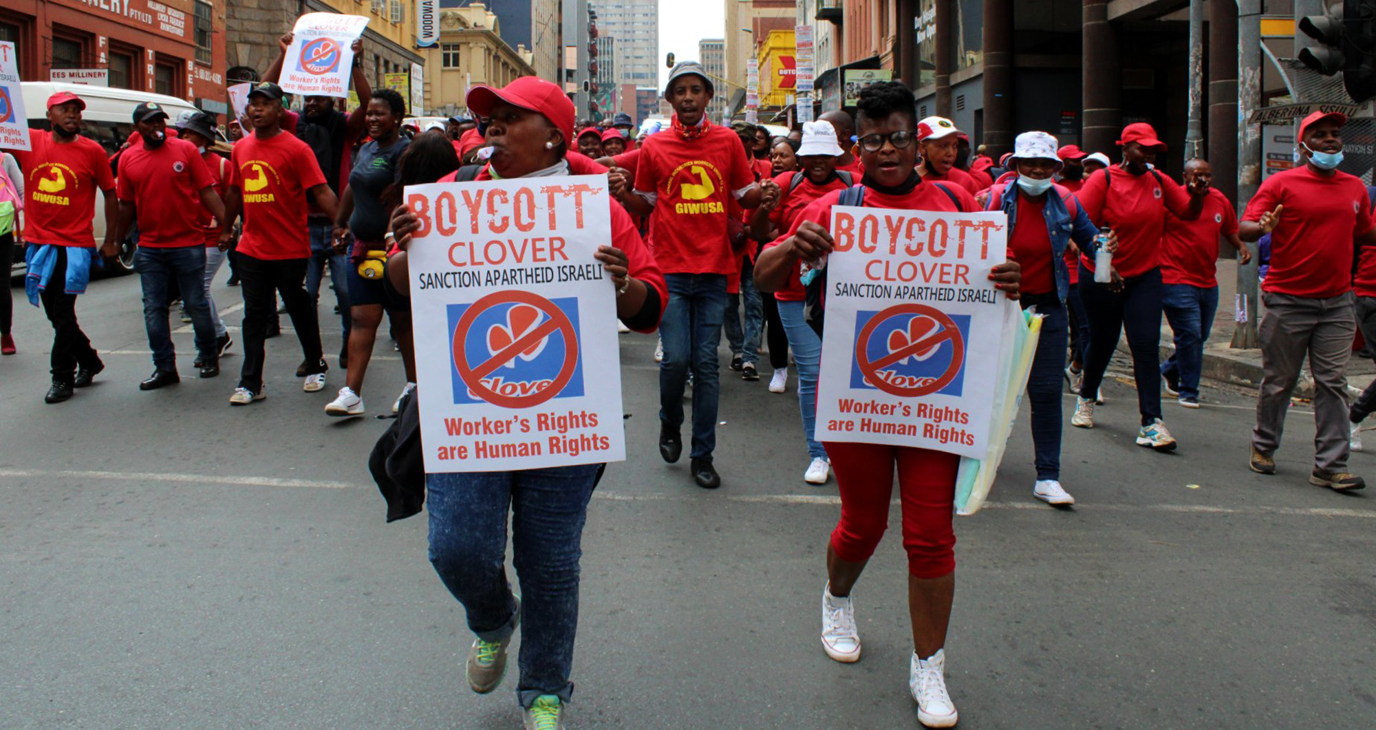 Workers and security guards clash outside Clover plant in Ekurhuleni