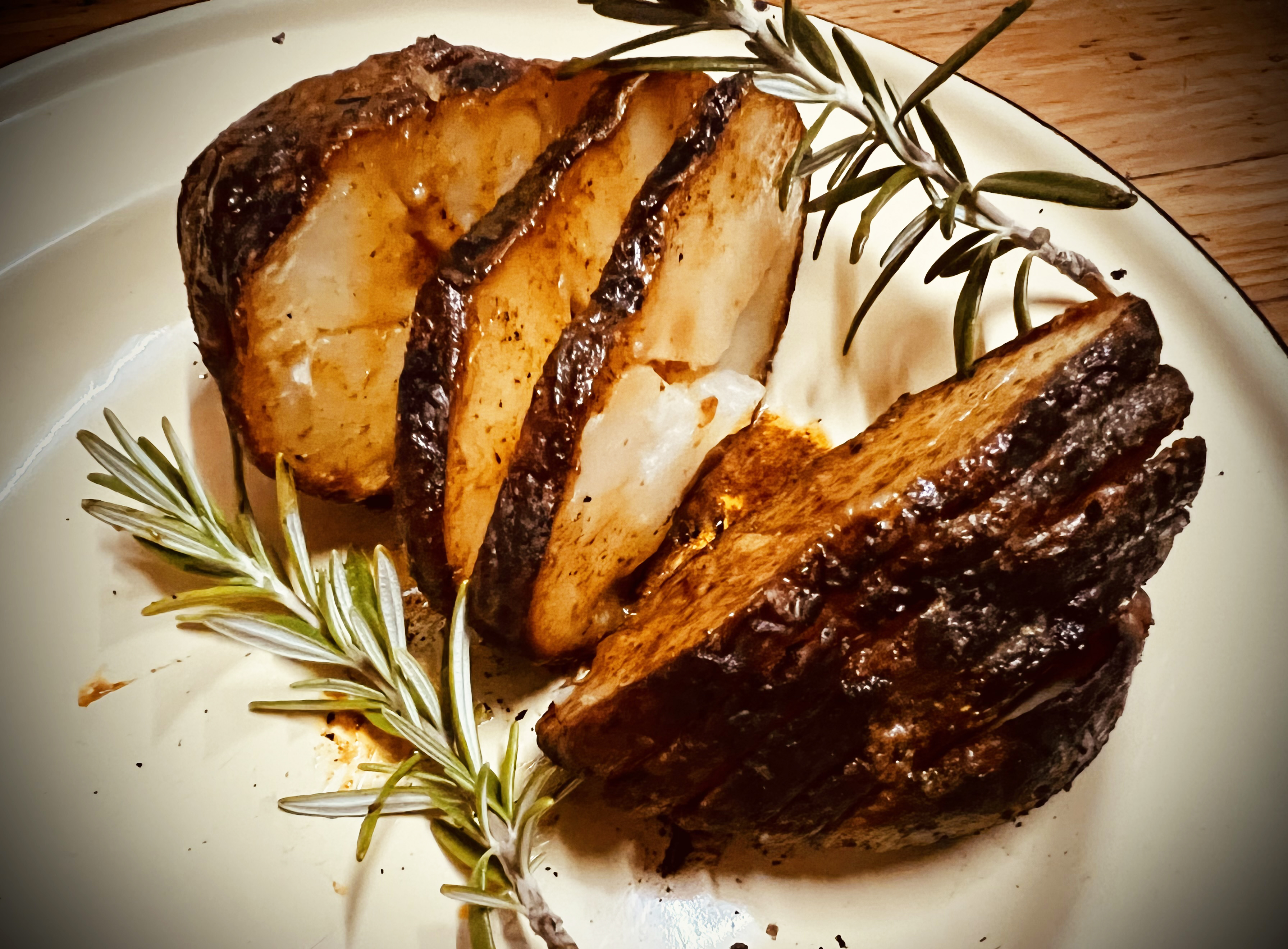 What’s cooking today: Hasselback potatoes in the coals