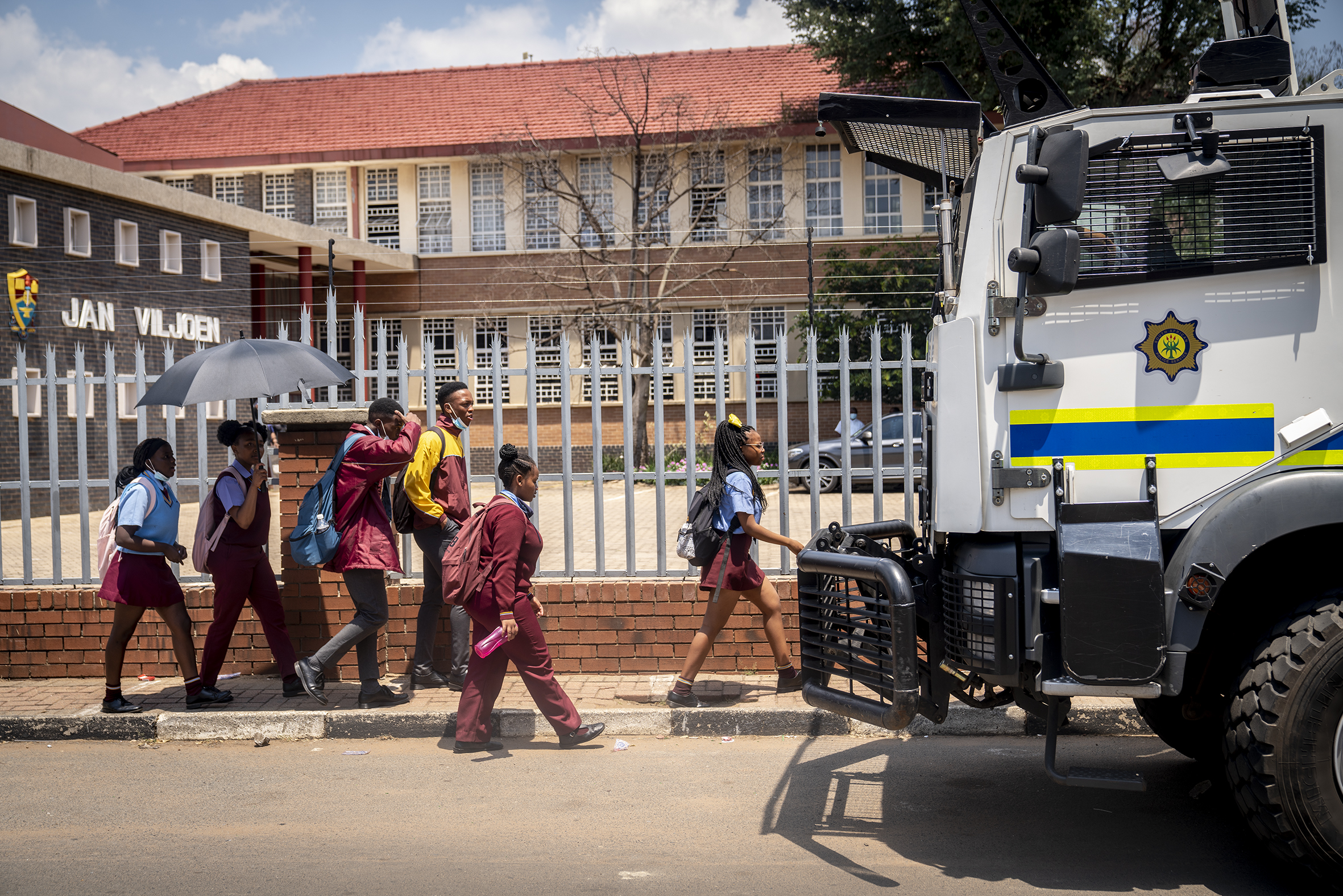 Gauteng Education MEC Panyaza Lesufi visits Hoërskool Jan Viljoen after racial incident