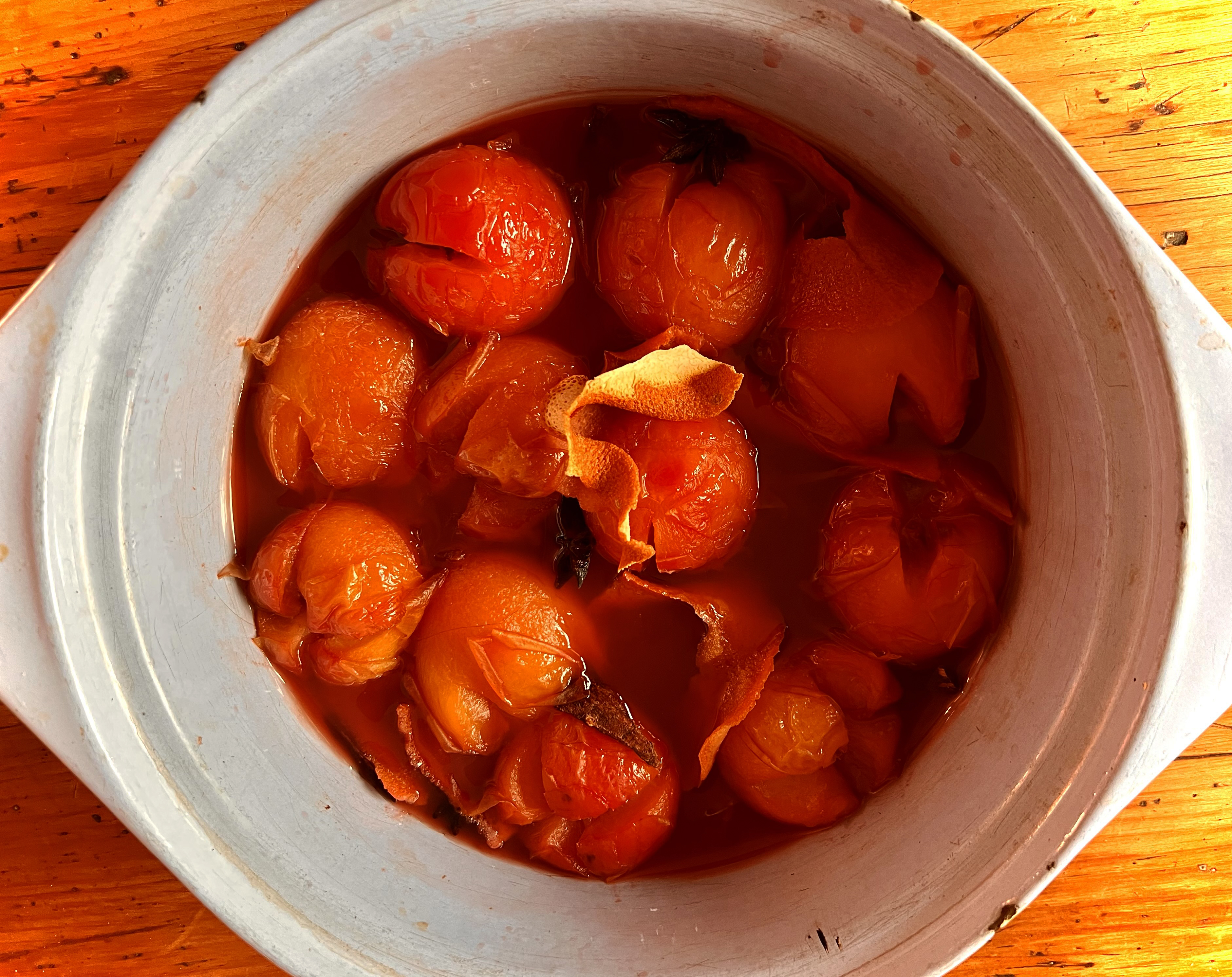 What’s cooking today: Plums poached in hanepoot