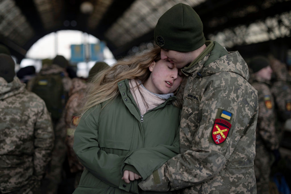 As Ukrainians Flee West, Many Soldiers Head East To The Frontline