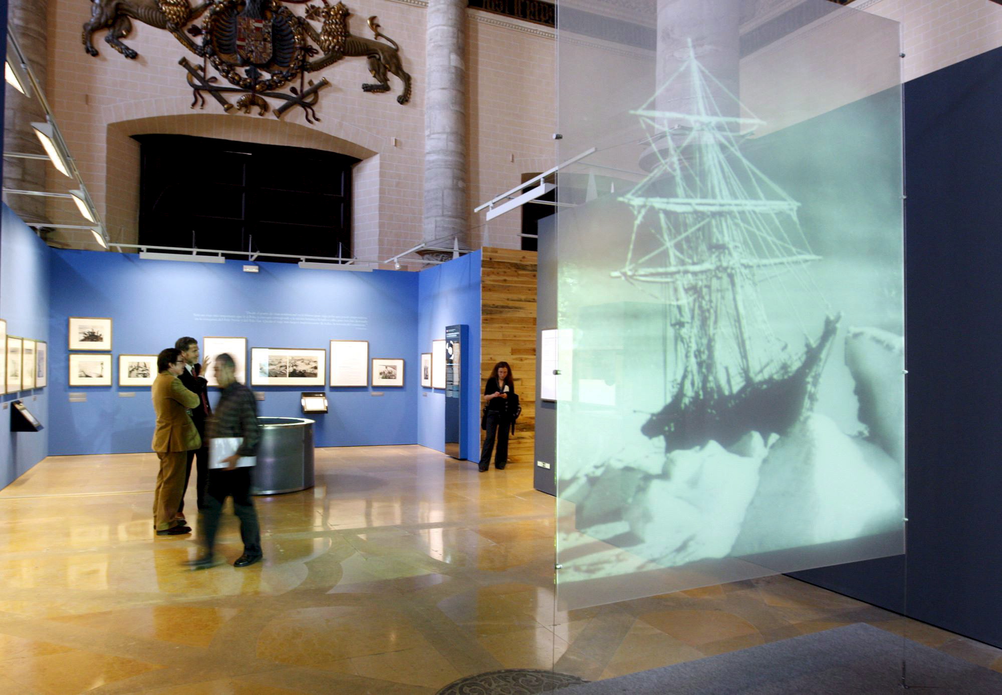 EXHIBITION ABOUT THE ANTARCTICA EXPEDITION MADE BY BRITISH EXPLORER ERNEST SHACKLETON