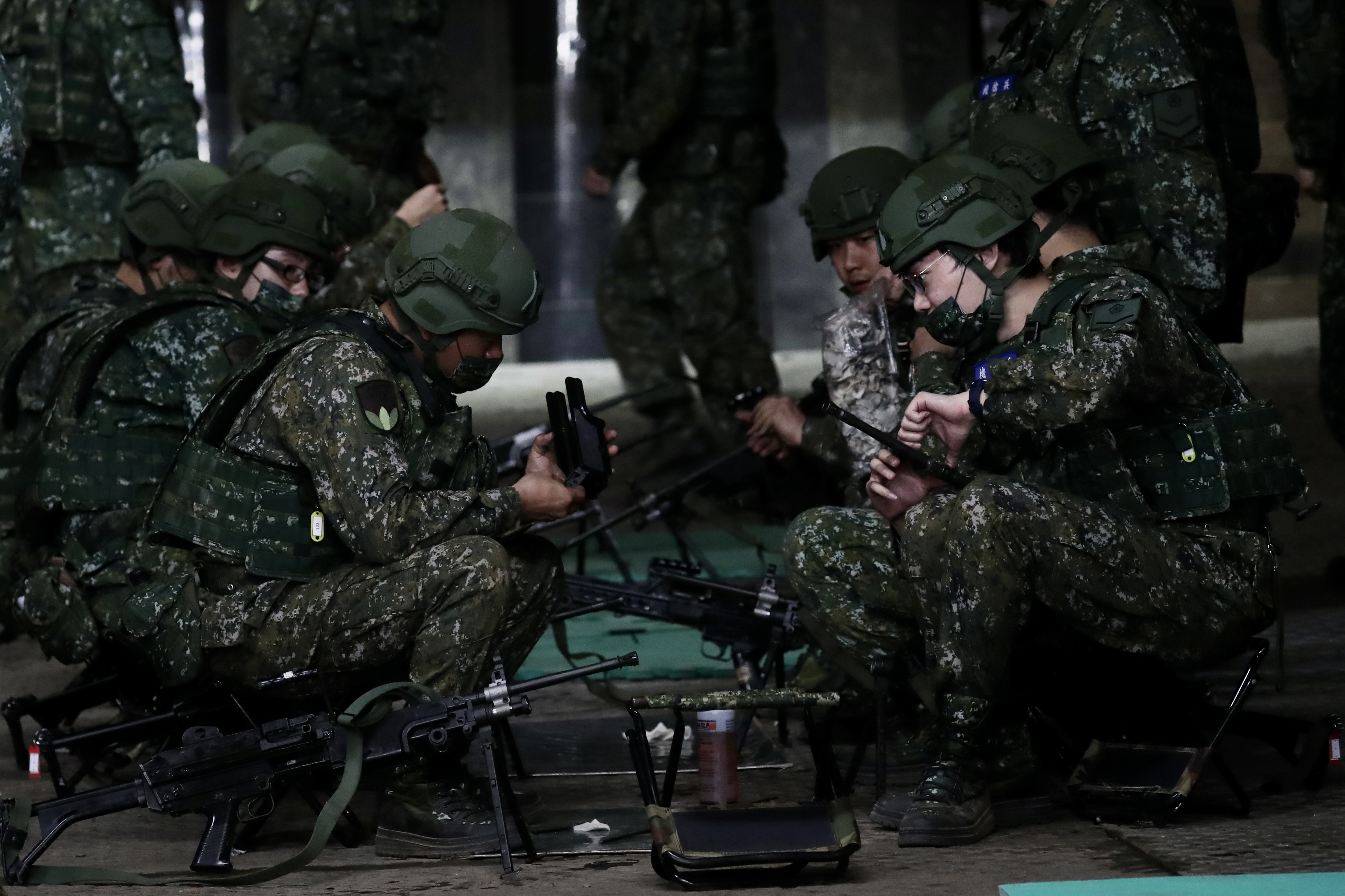 President Tsai Ing-wen visits military camp in Taiwan