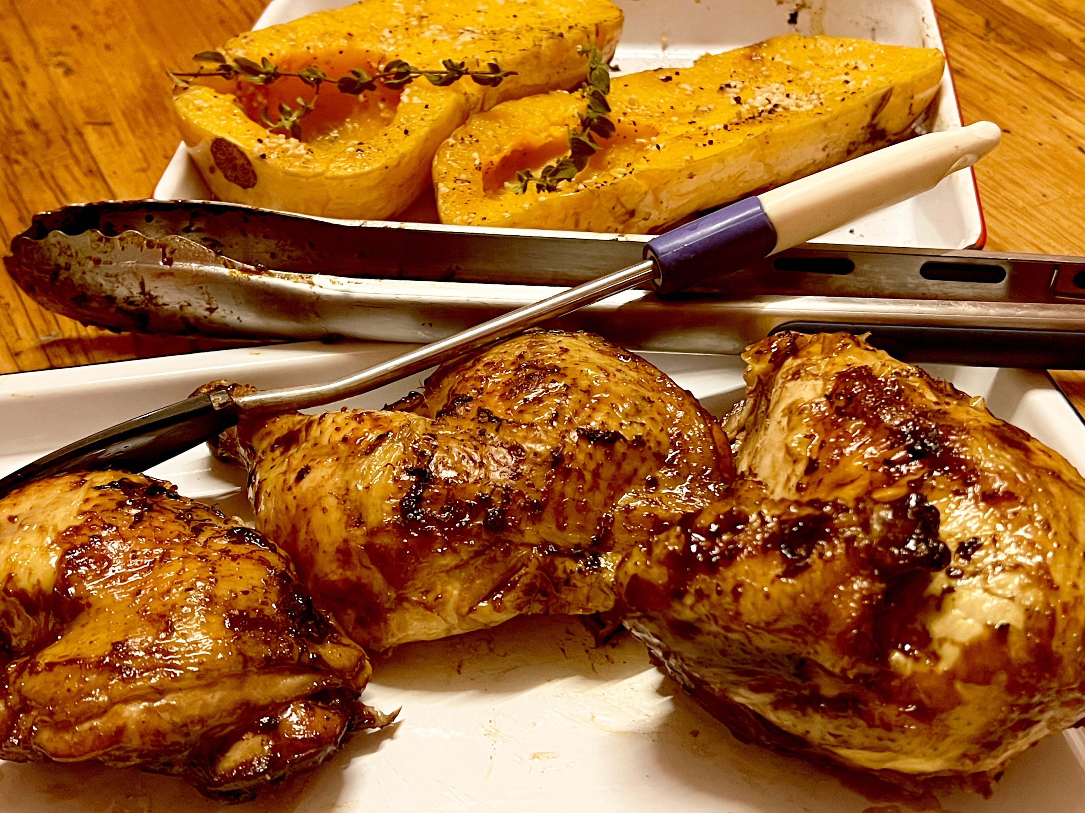 What’s cooking today: High and low spatchcock chicken