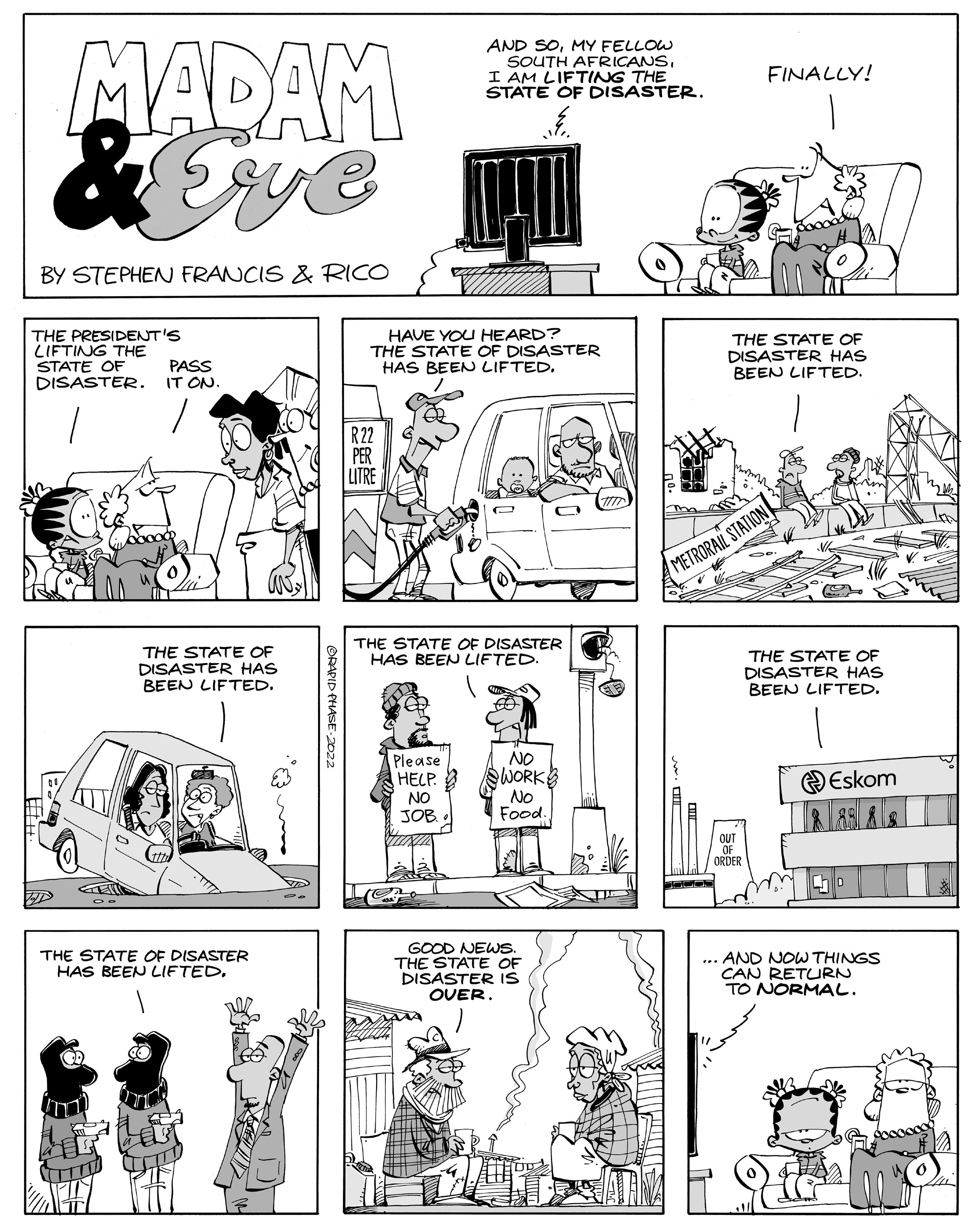 Back To The Normal State of Disaster