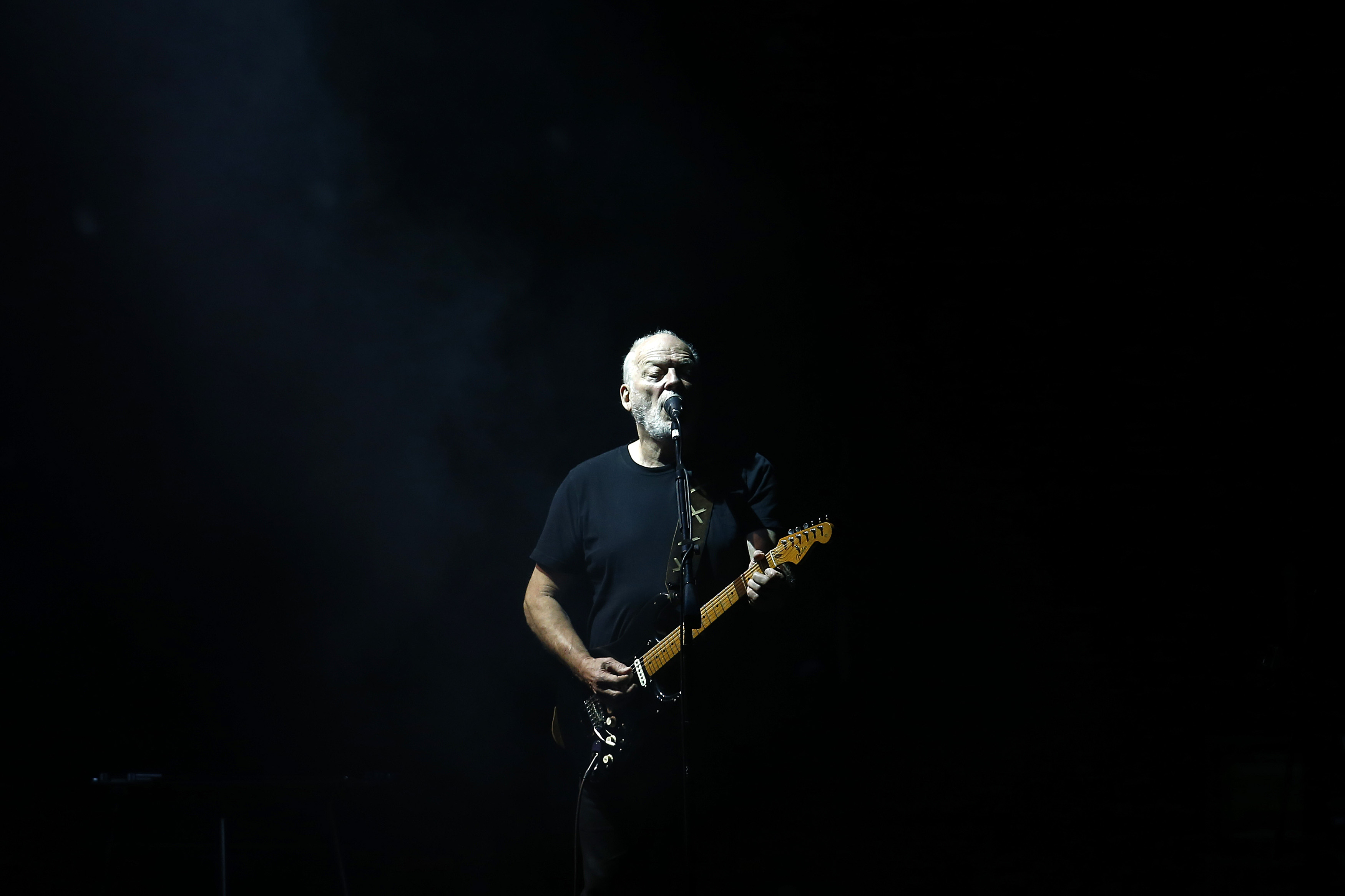David Gilmour in concert in Santiago