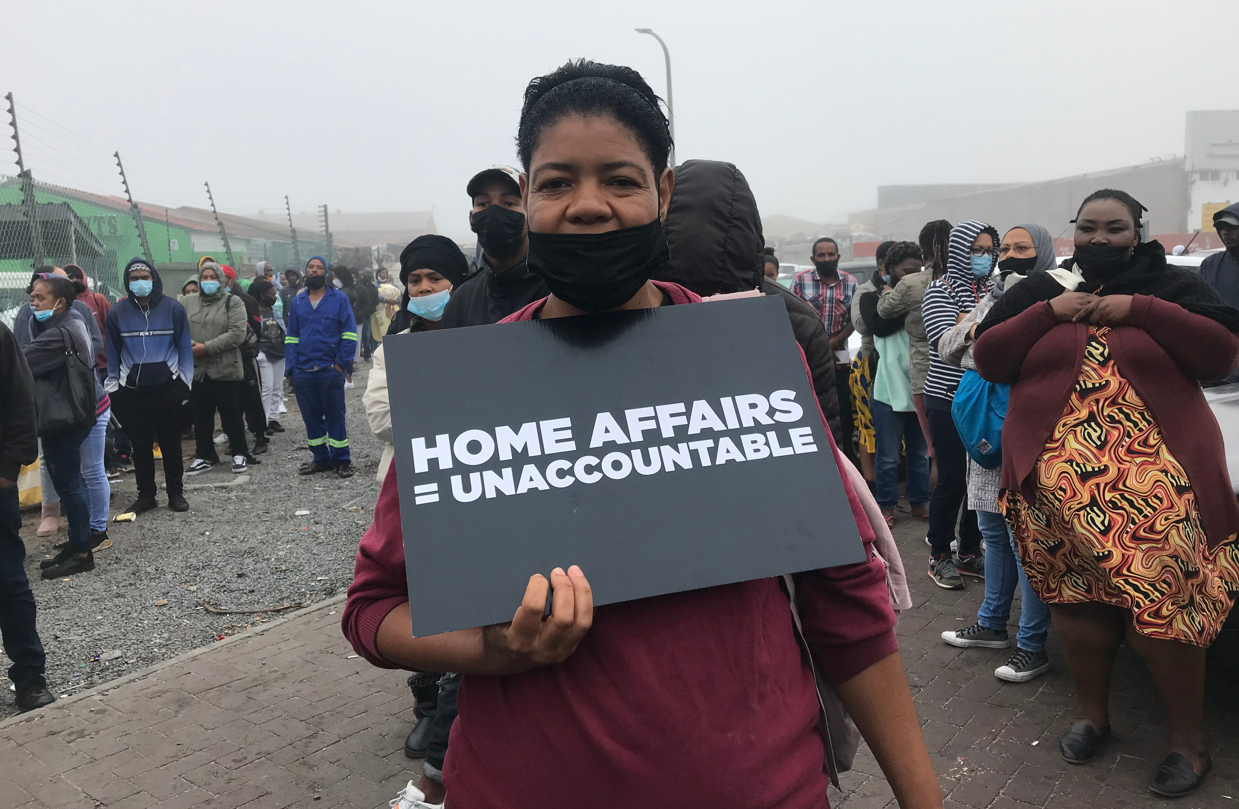 Mitchells Plain Home Affairs sees people queuing  for hours in cold and rain with no guarantee of service