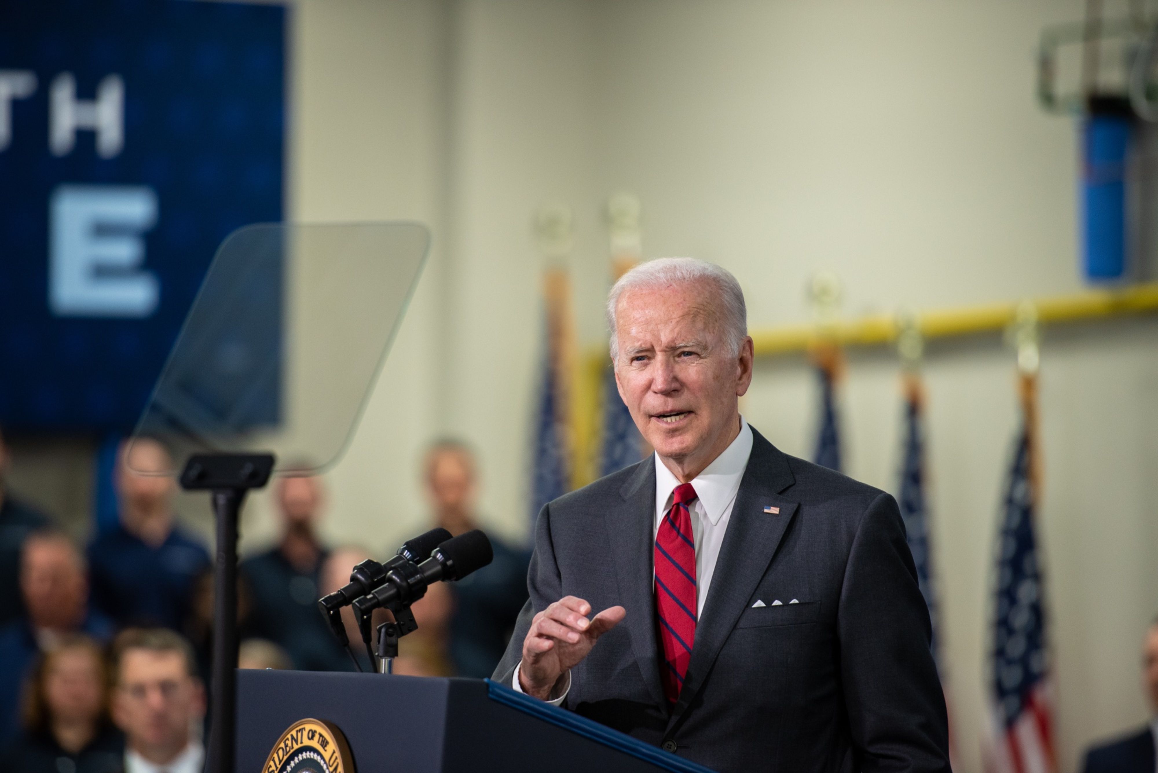 President Biden Visits A Lockheed Martin Facility