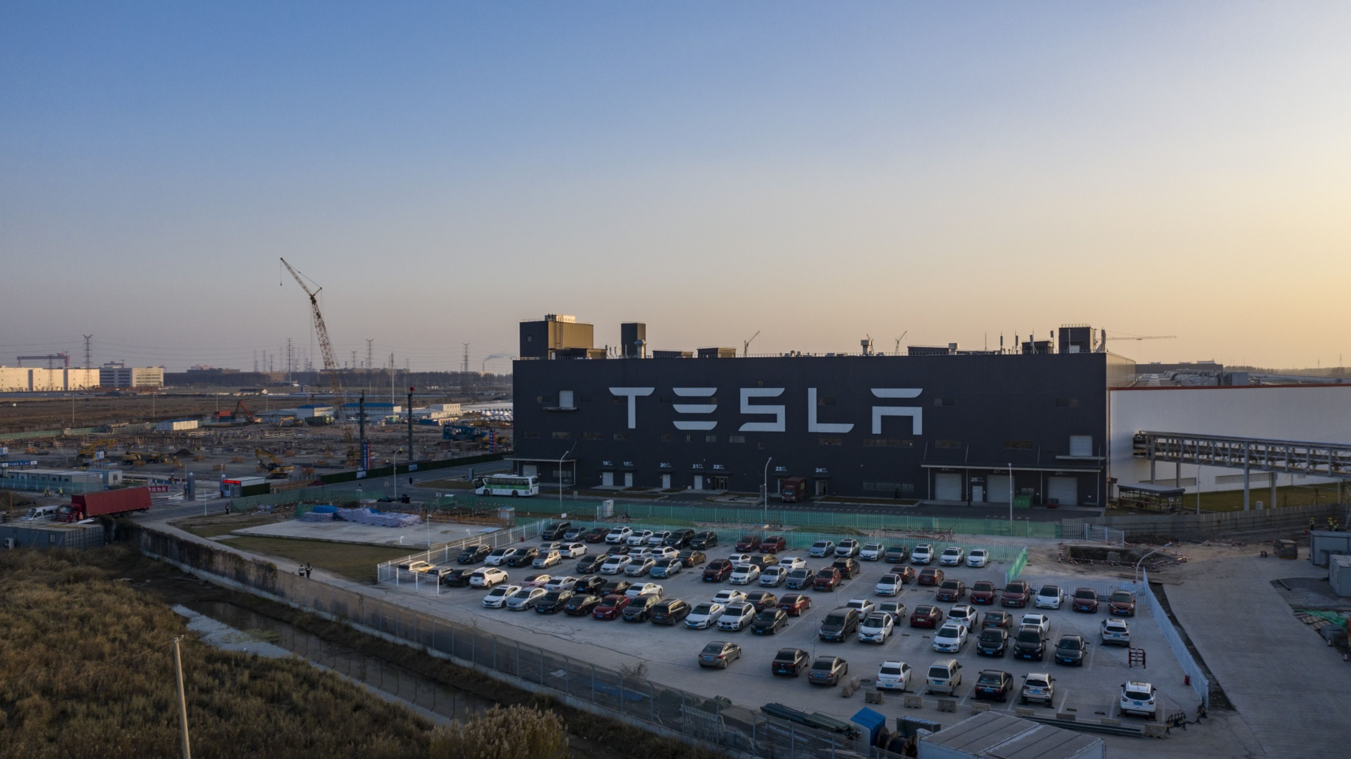 Tesla Gigafactory In Shanghai As Carmaker's Dominant Position in China Could Be Threatened Next Year