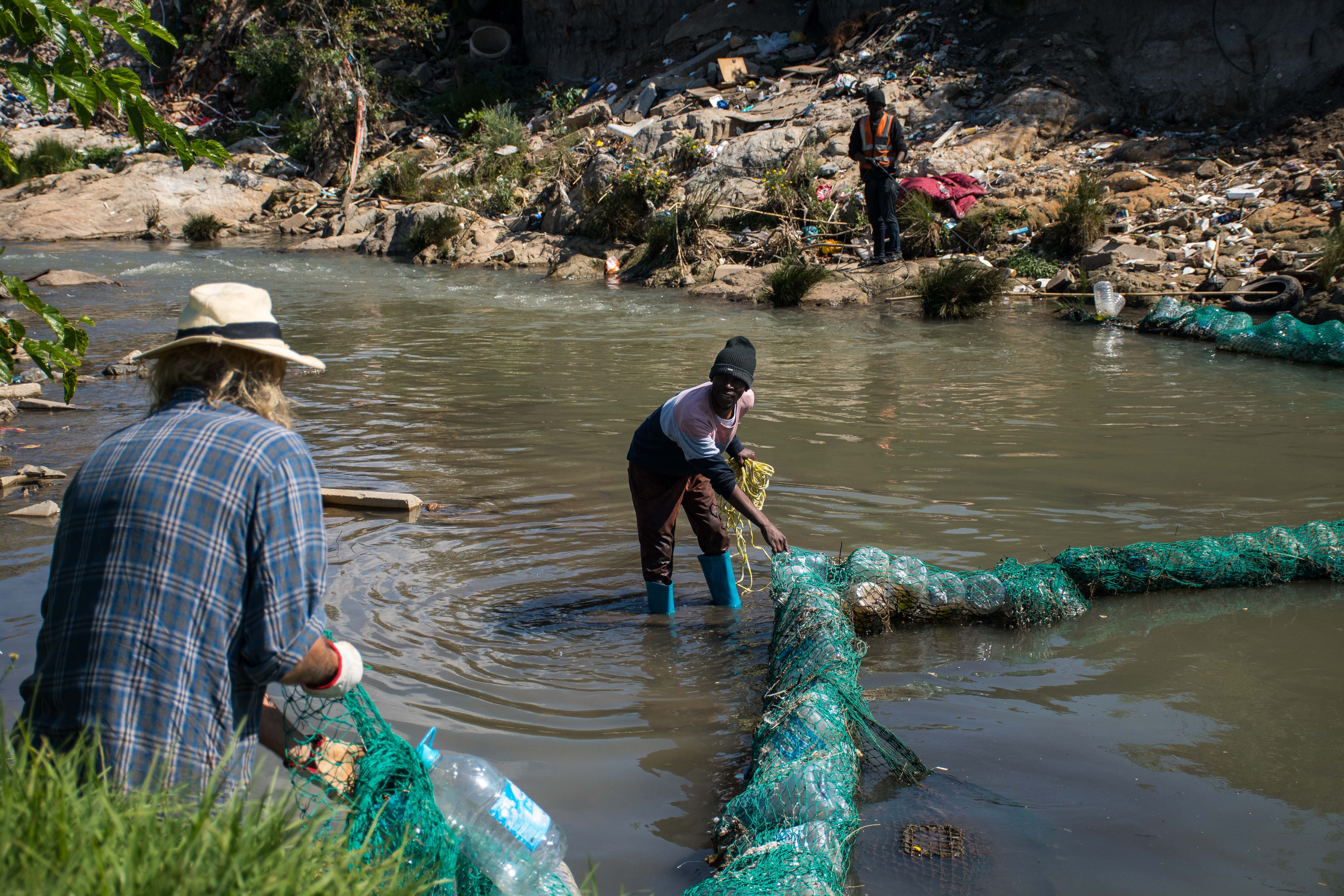 Pollution trap gives Alexandra Water Warriors a new weapon in fight to clean up Jukskei River