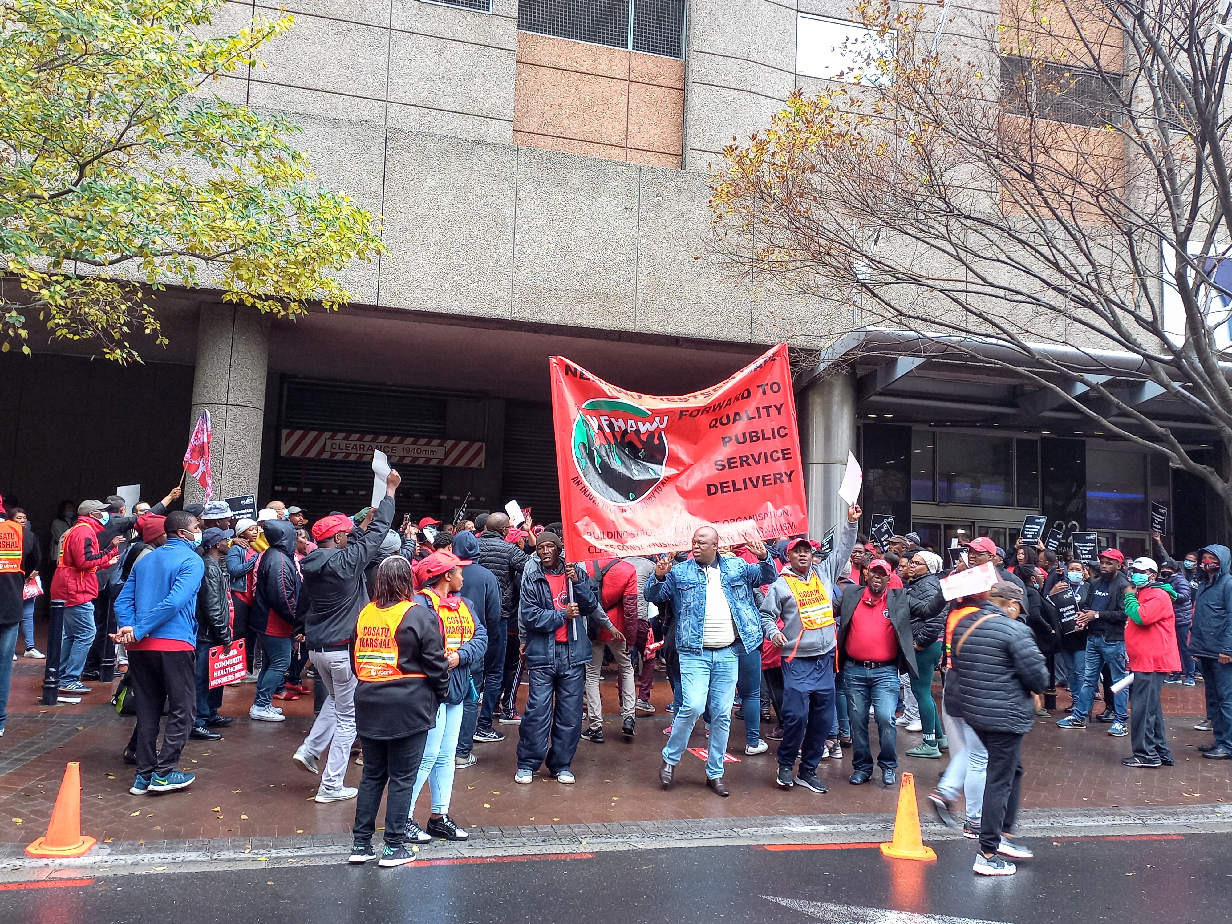 SARS workers picket for salary increases ahead of nationwide strike