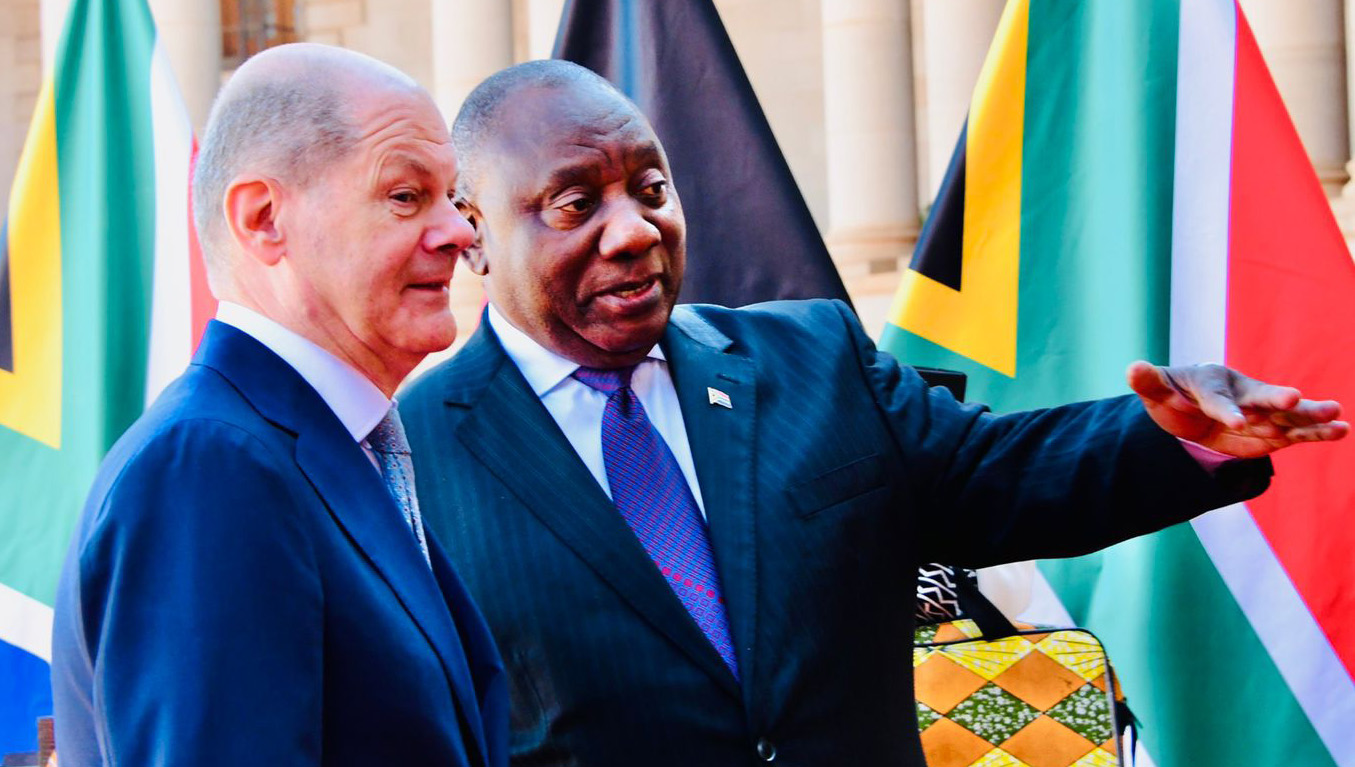 Ramaphosa and German Chancellor Scholz sharply disagree on Ukraine
