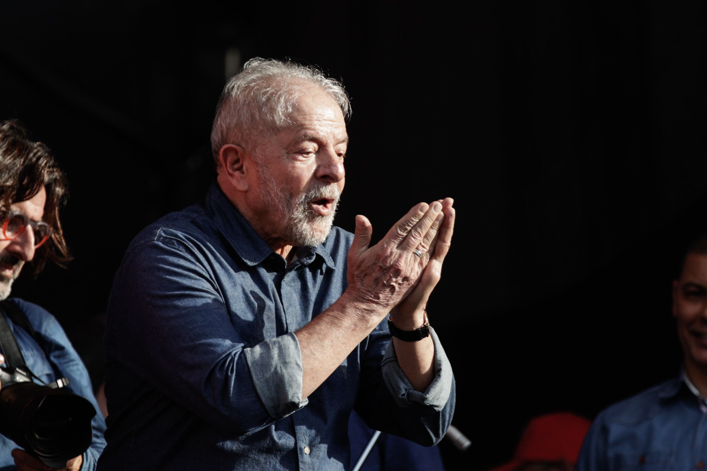 Former President Lula Speaks During An International Workers' Day Protest