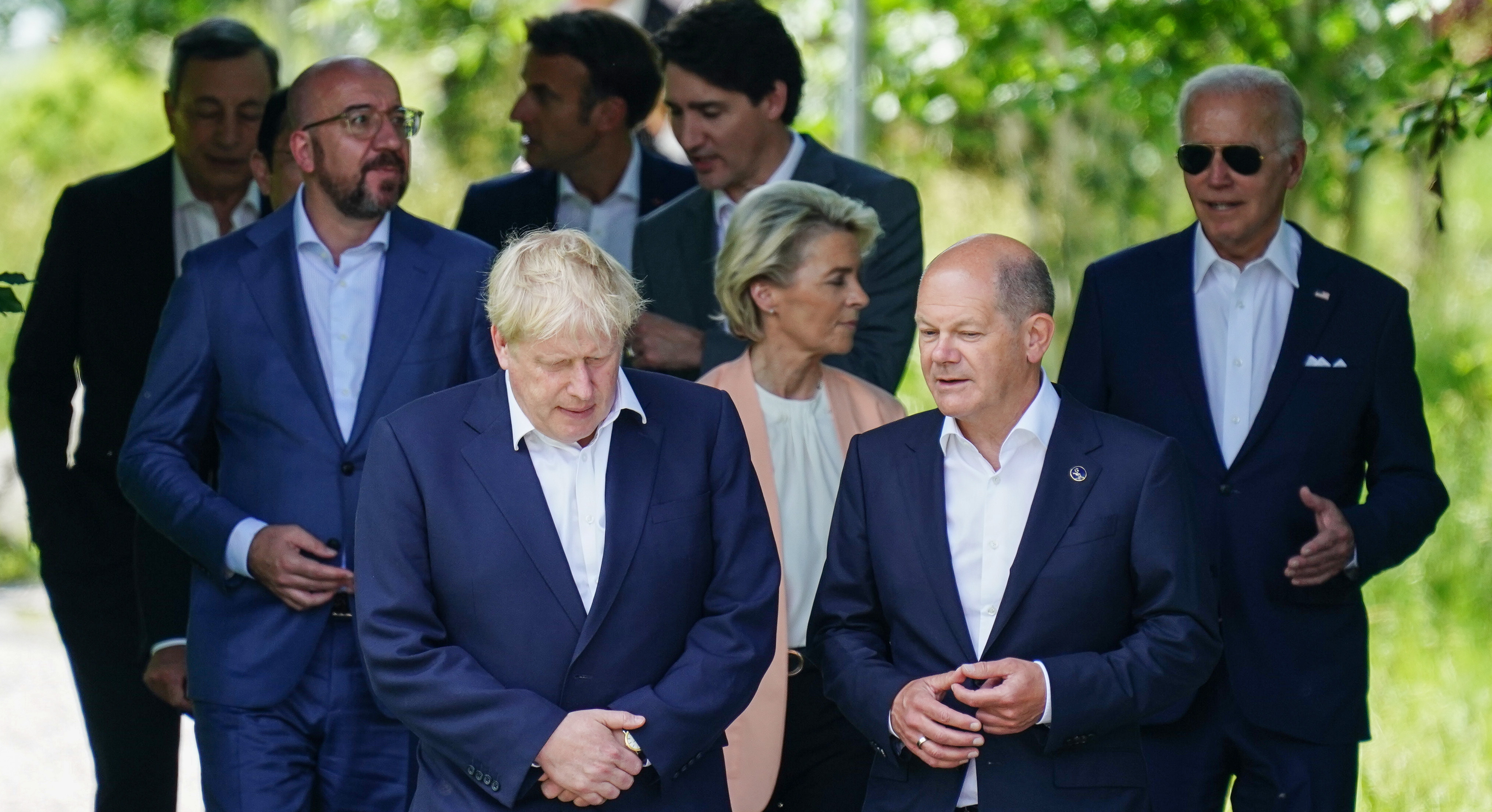 G7 leaders to commit to indefinite support; Russian missiles strike Kyiv