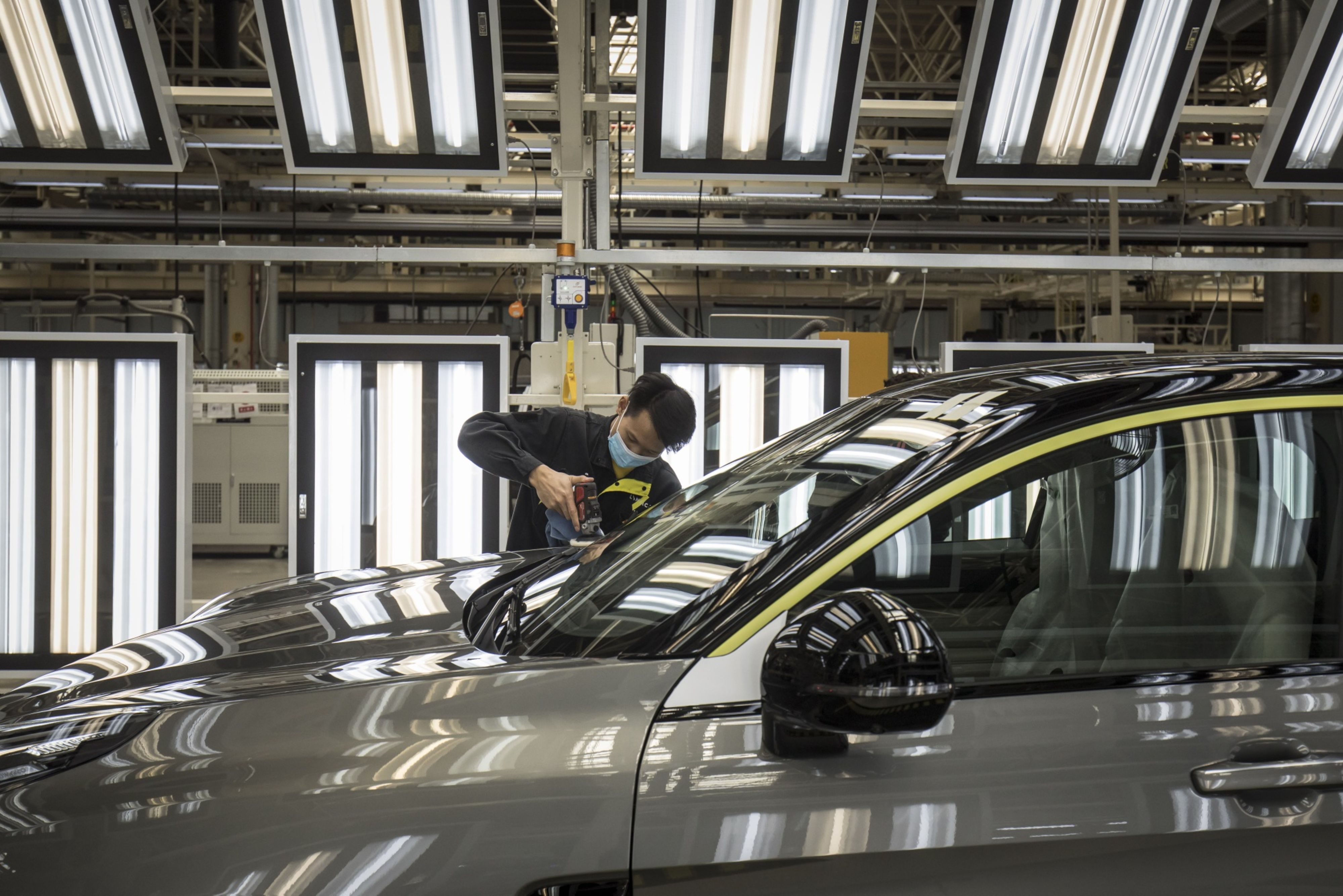 Manufacturing Inside A Geely Automobile Holdings Ltd. Plant Ahead of China PMI Data
