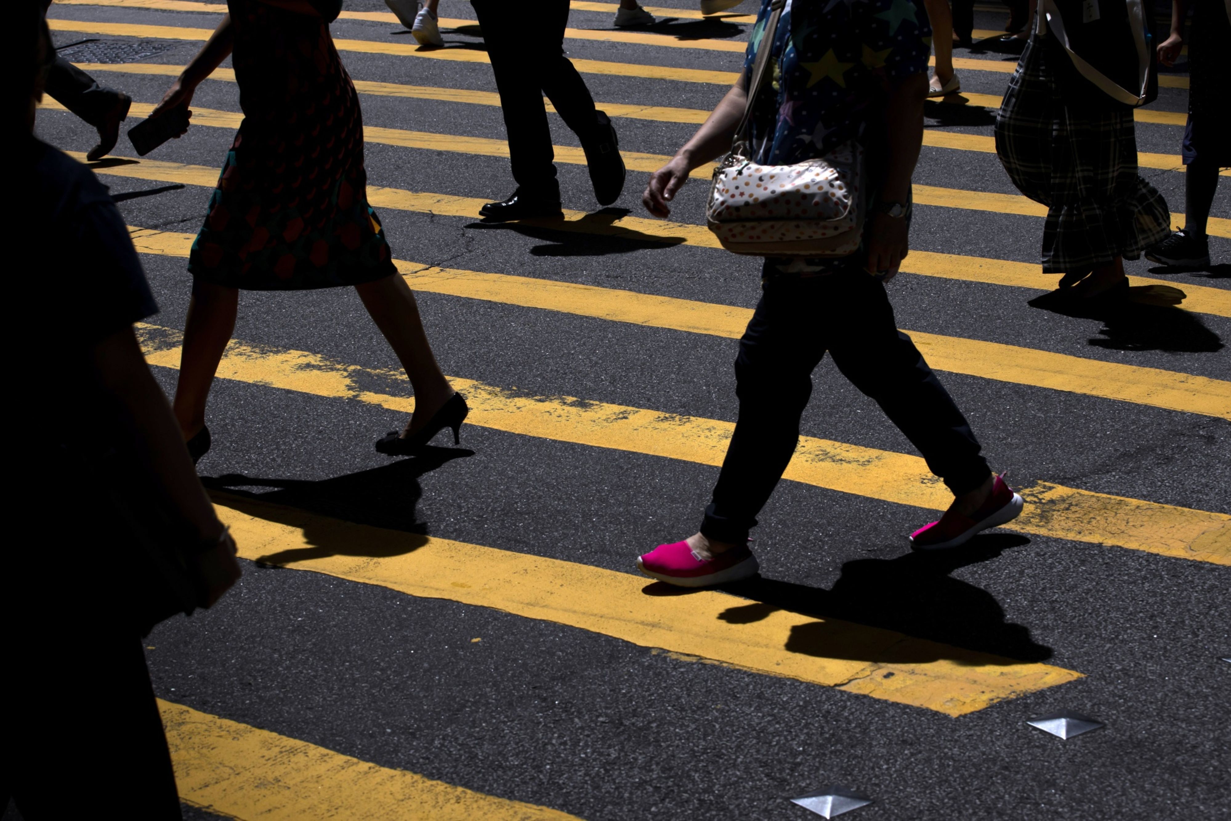 Office Workers in Central Hong Kong