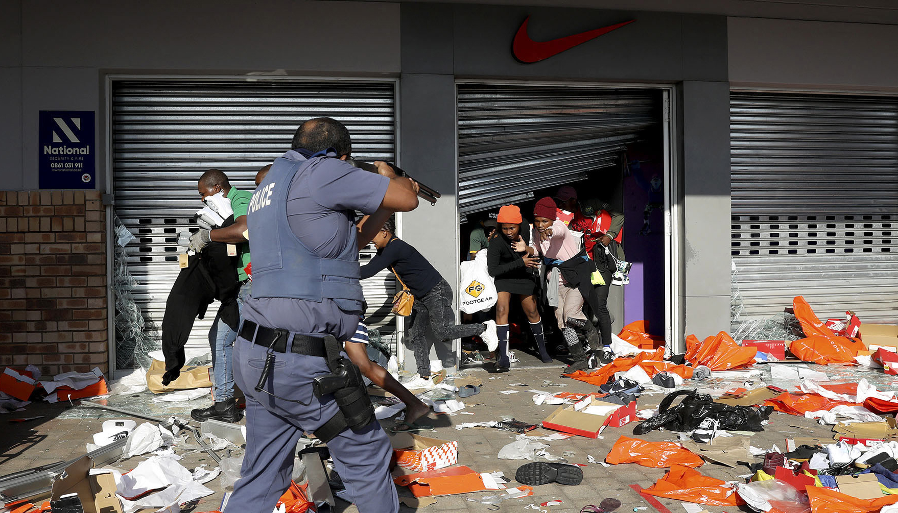 One year ago, South Africa's darkest eight days in 19 photos