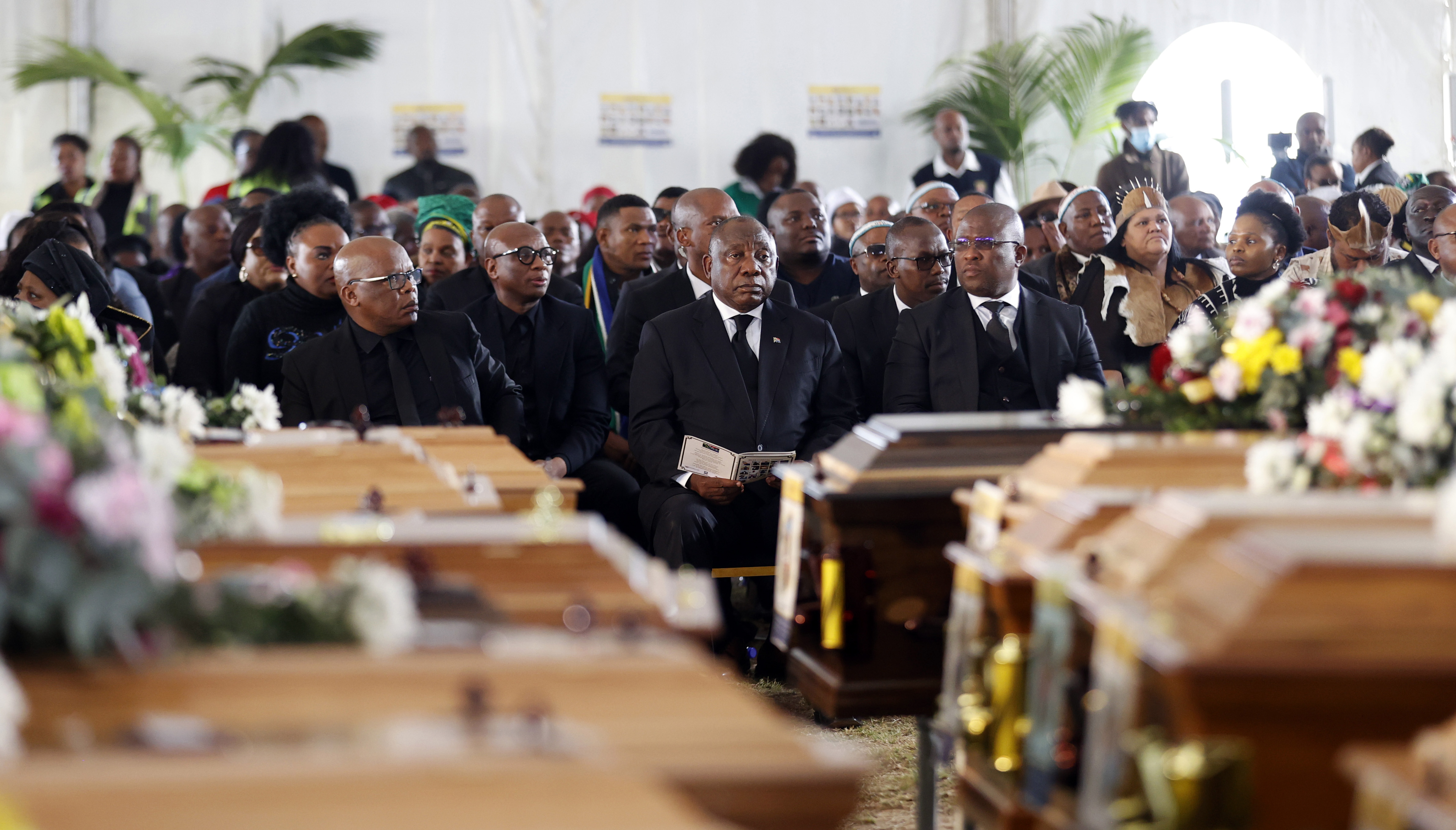 'Our hearts are broken' - Ramaphosa calls for debate on lifting drinking age at mass funeral