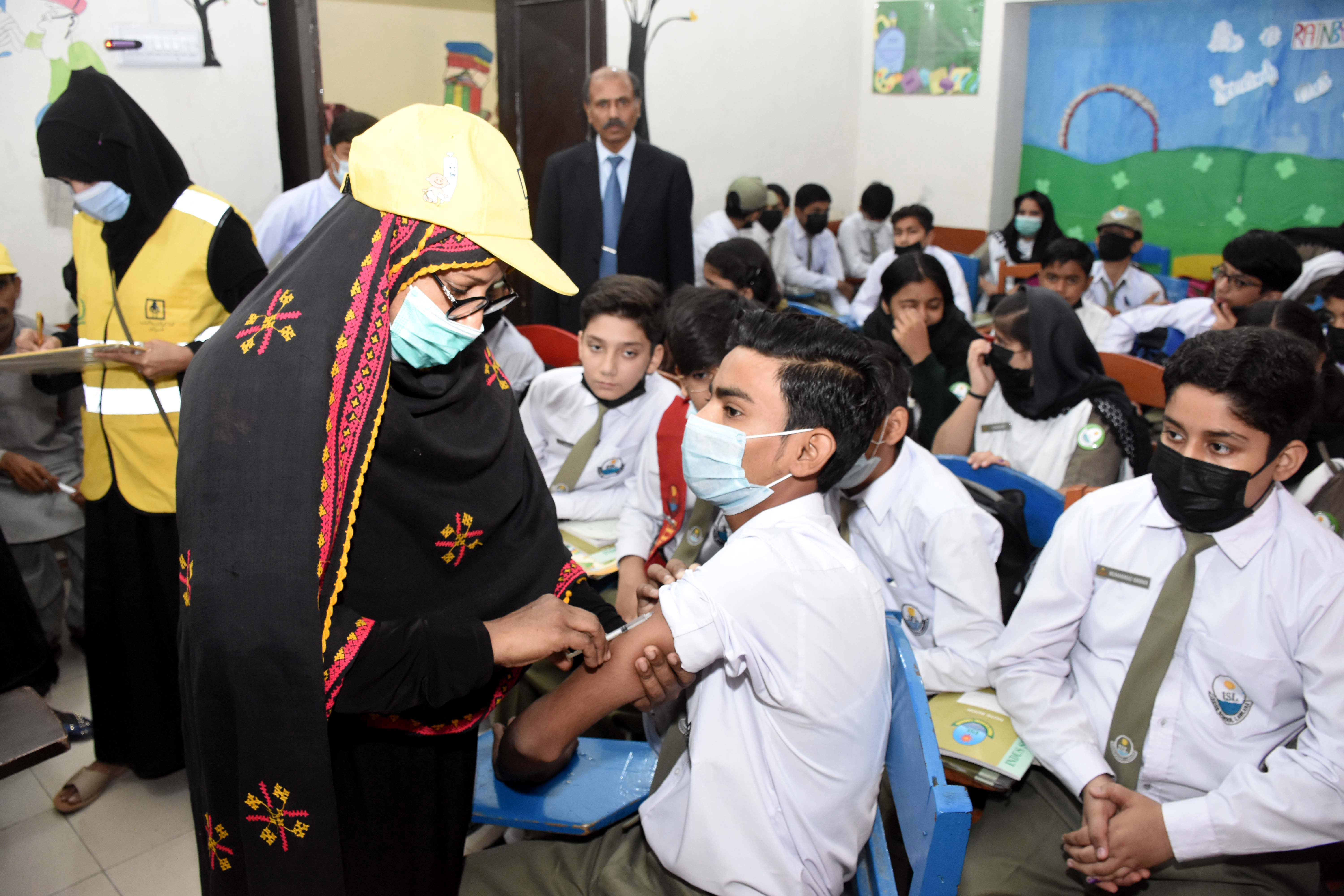 Measles and rubella vaccination drive launched in Larkana