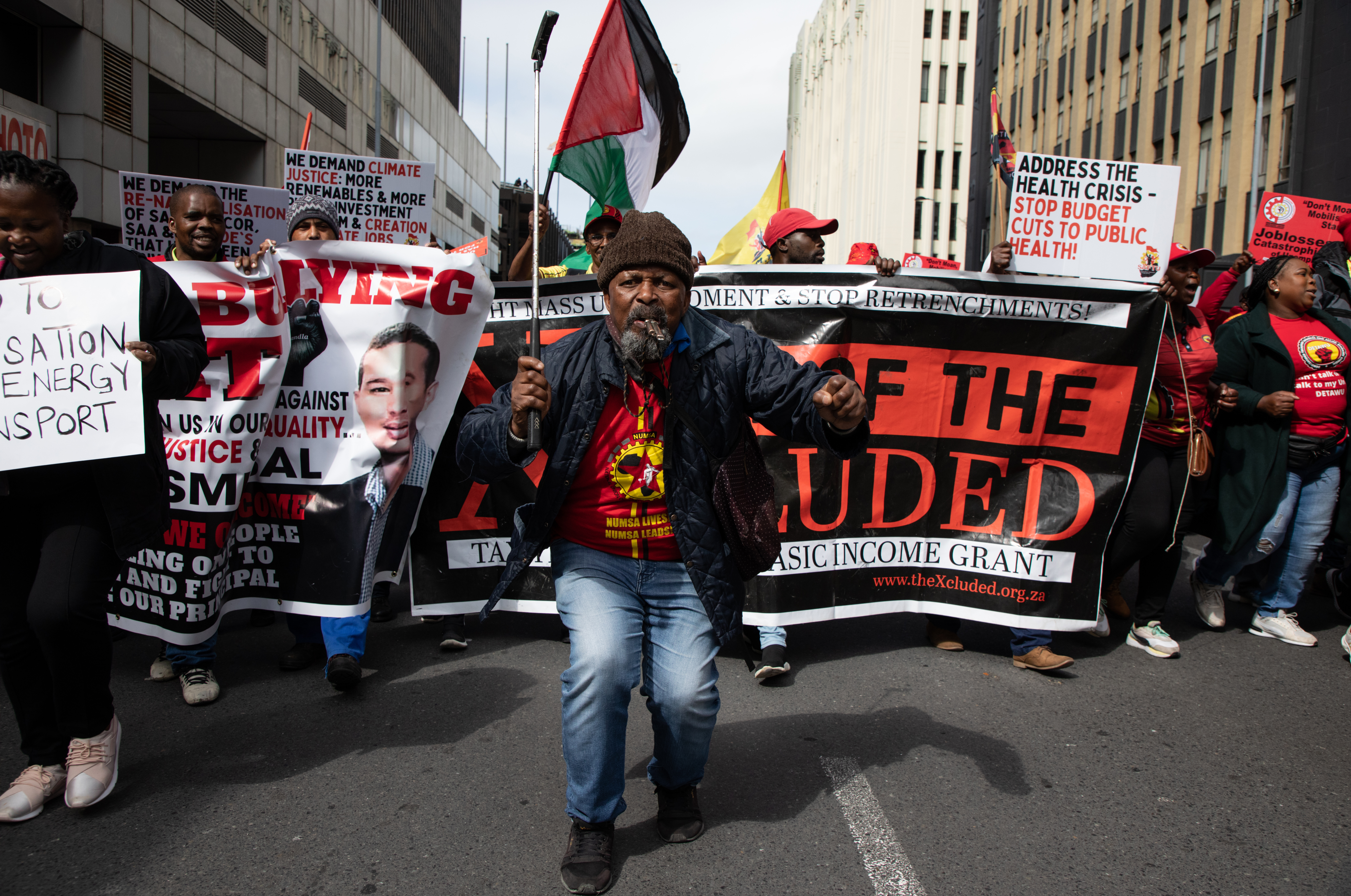 Jobs, crime and cost of food, transport and electricity top marchers’ litany of woe