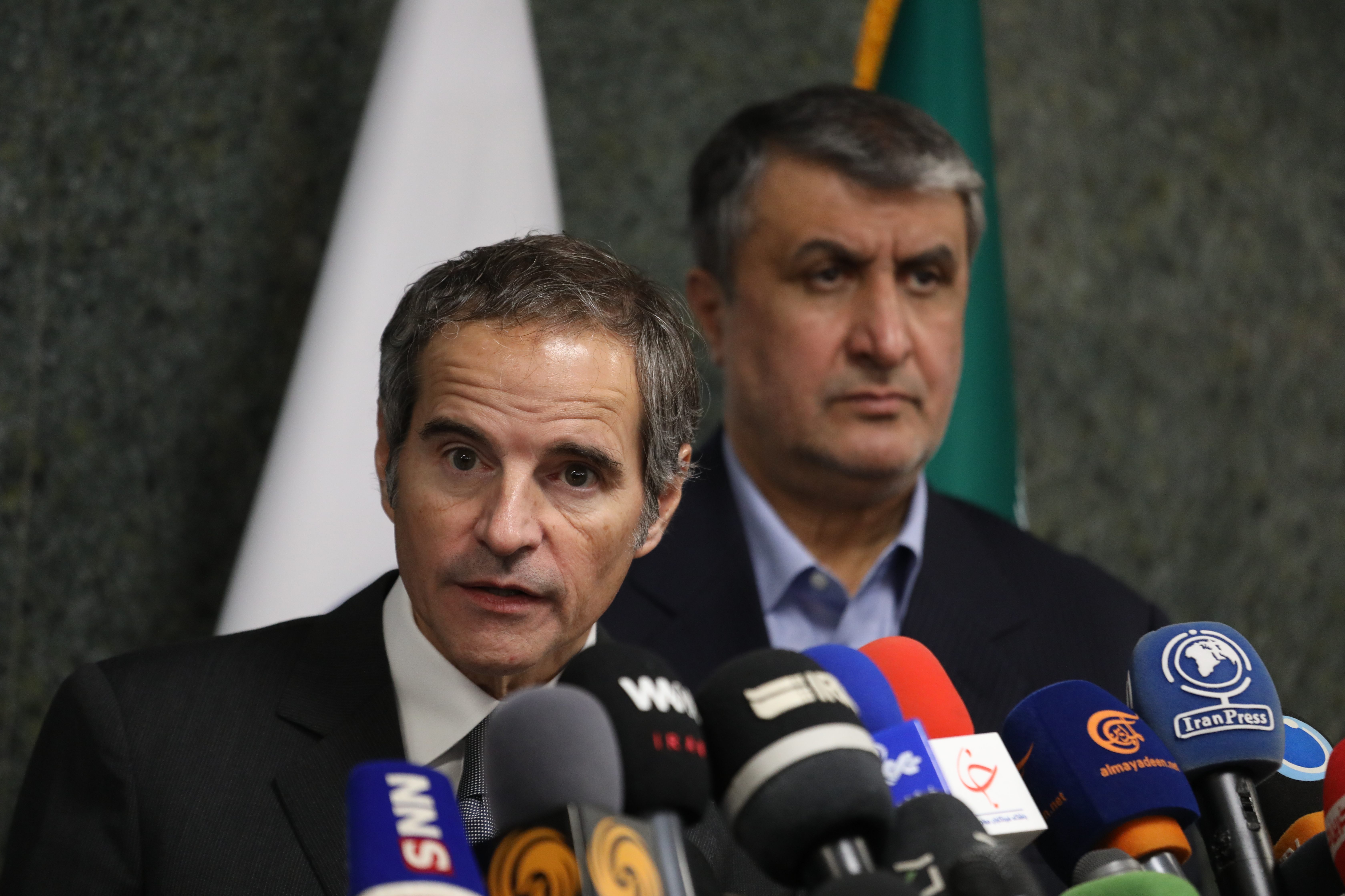 Rafael Grossi head of the International Atomic Energy Agency (IAEA) visits Tehran