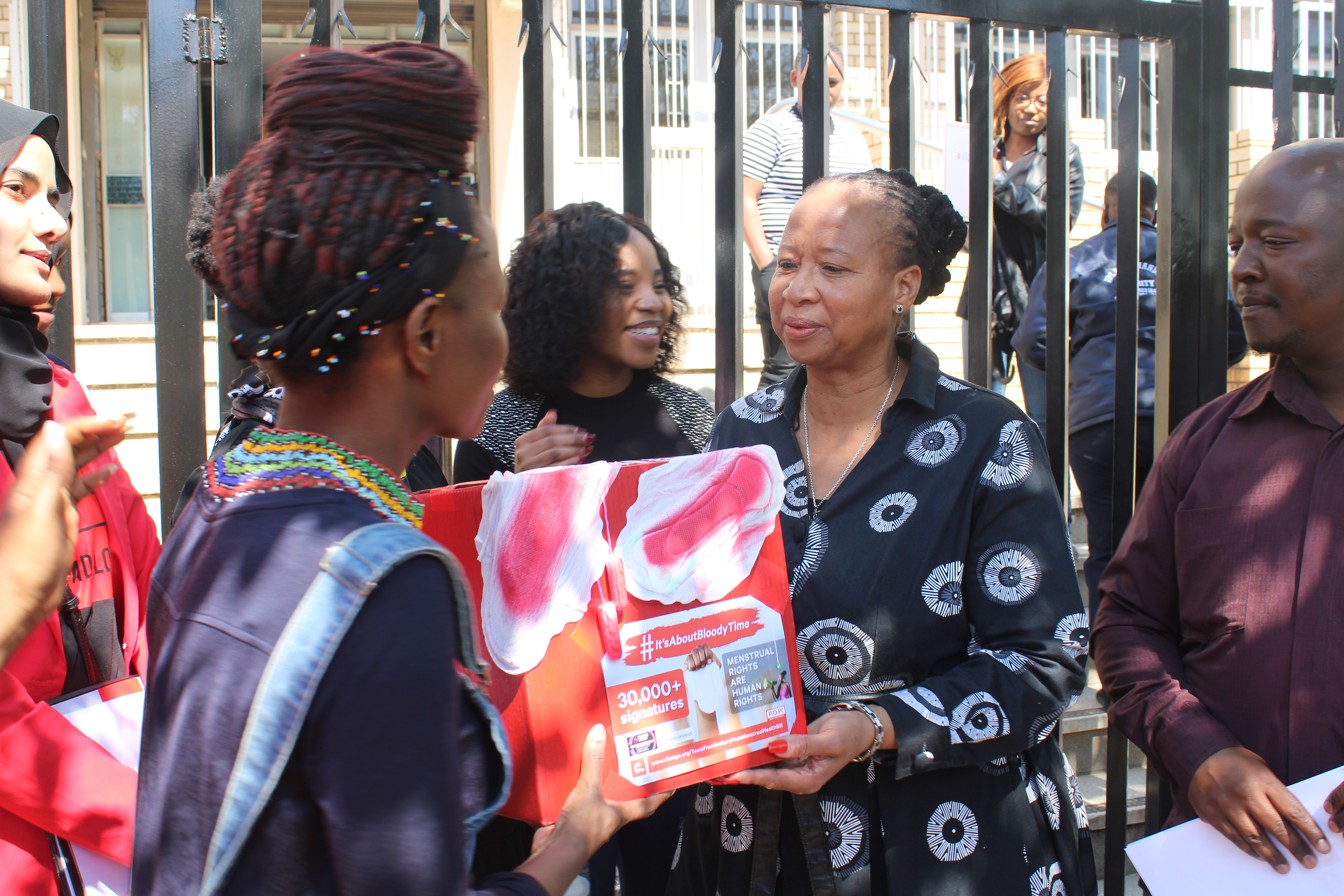 Learners march in Pretoria to demand free sanitary pads