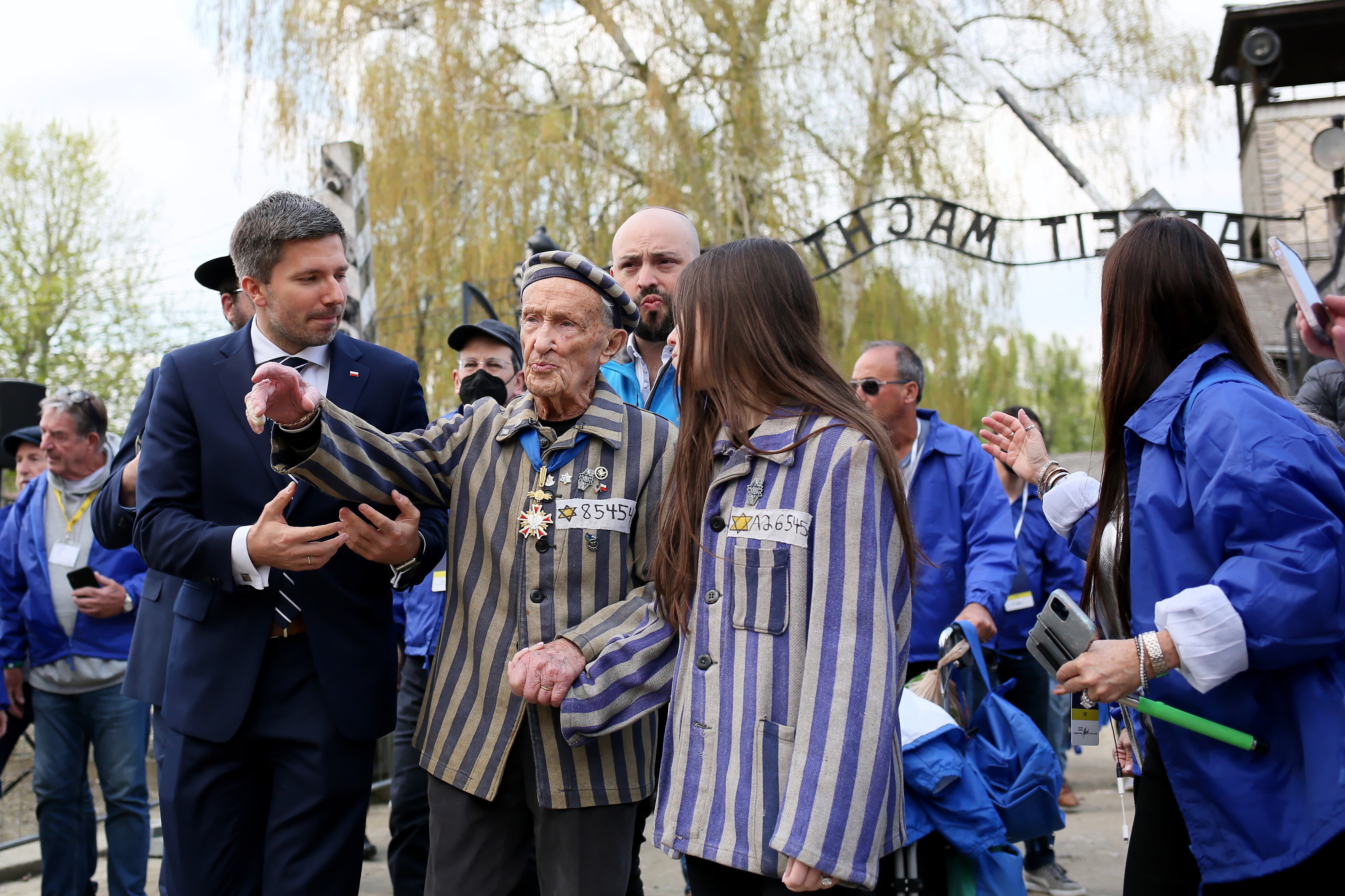 March of the Living at the former Nazi concentration death camp Auschwitz